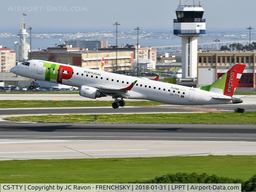 CS-TTY, 2013 Embraer 195AR (ERJ-190-200IGW) C/N 19000609, TAP EXPRESS