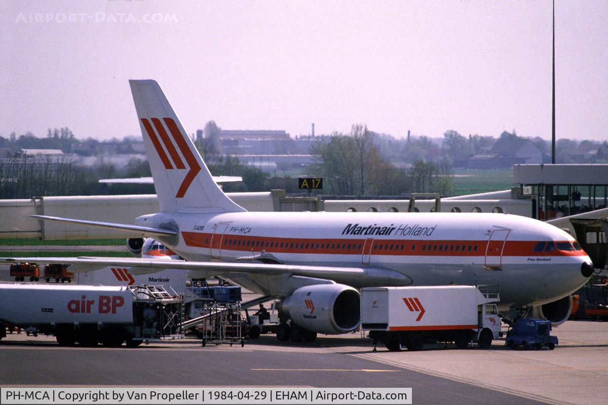 PH-MCA, 1984 Airbus A310-203 C/N 281, Martinair Holland Airbus A310-203 at Schiphol airport, the Netherlands, 1984