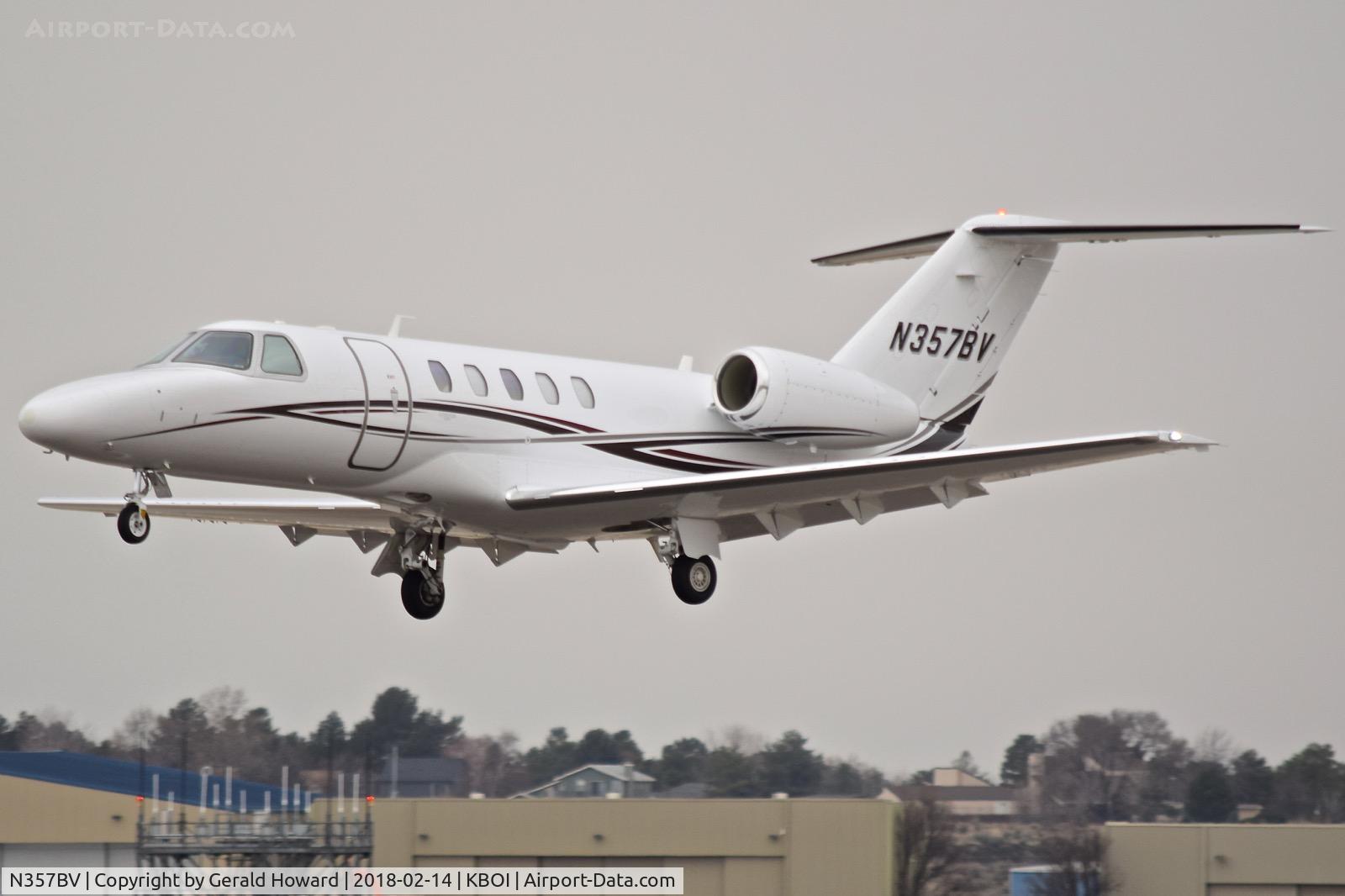 N357BV, 2011 Cessna 525C CitationJet CJ4 C/N 525C-0060, Departing RWY 10L.