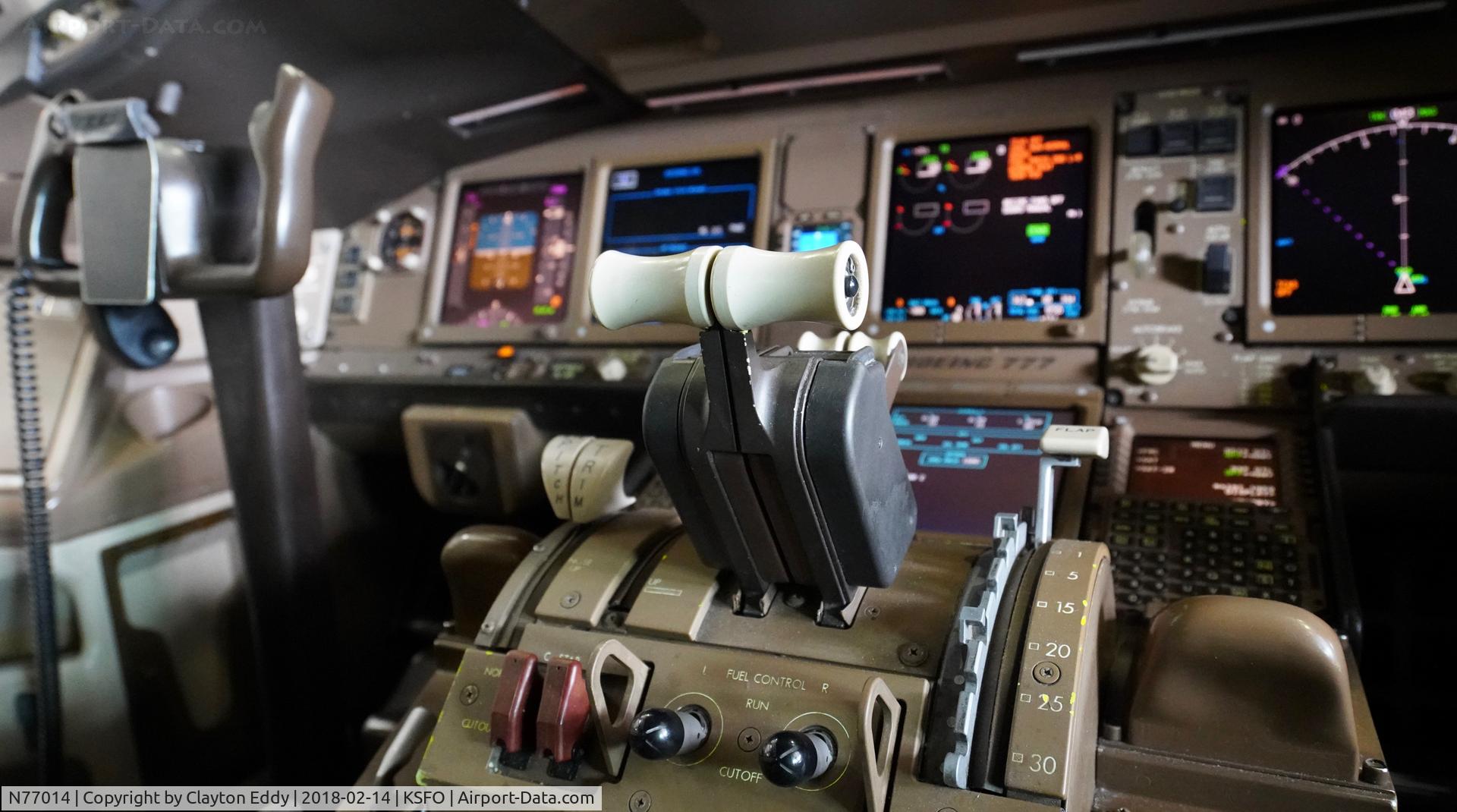 N77014, 1999 Boeing 777-224 C/N 29862, San Francisco Airport 2018.