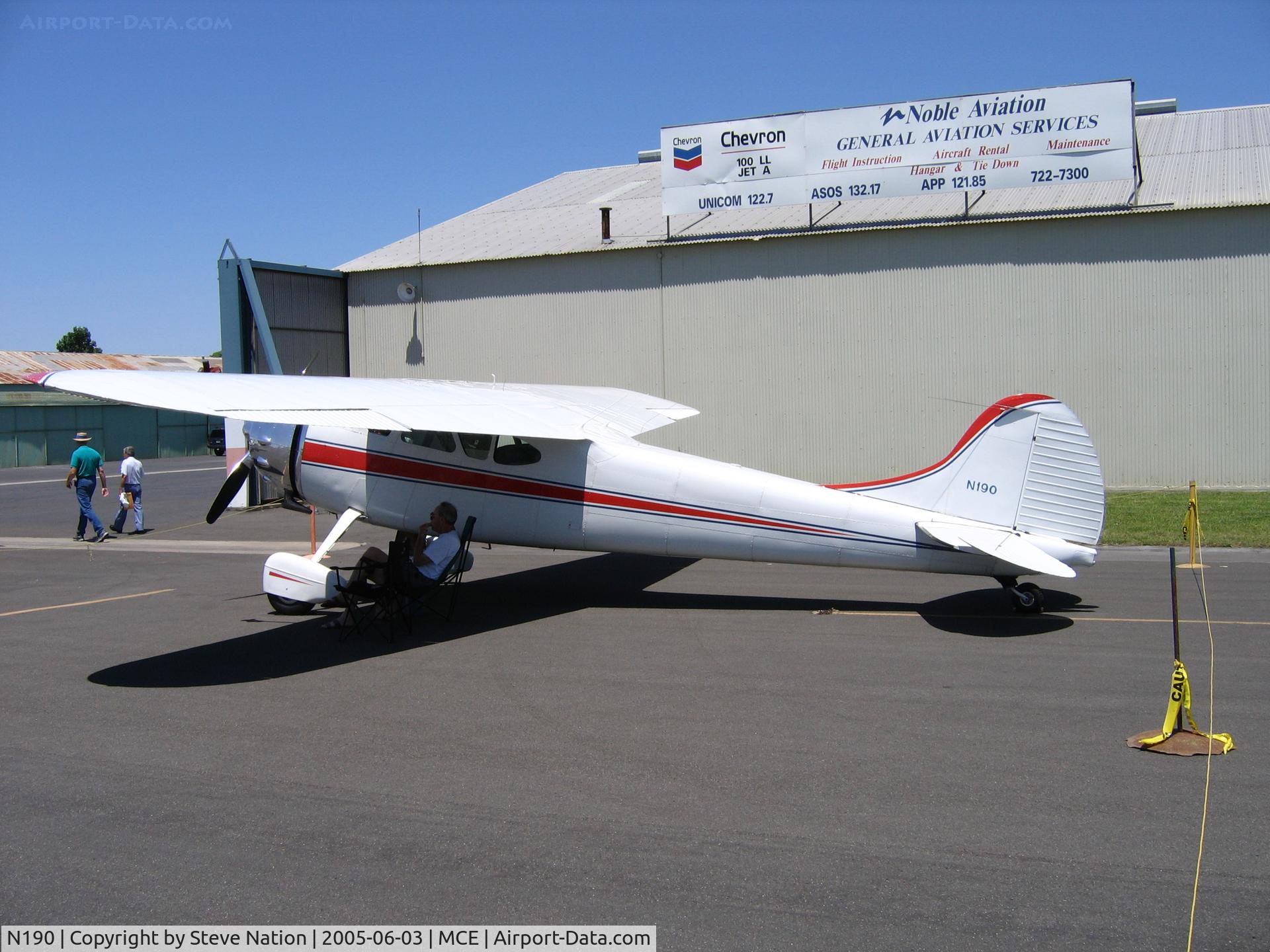 N190, 1952 Cessna 190 C/N 7955, Don Holley's 1952 Cessna 190 at Merced,CA