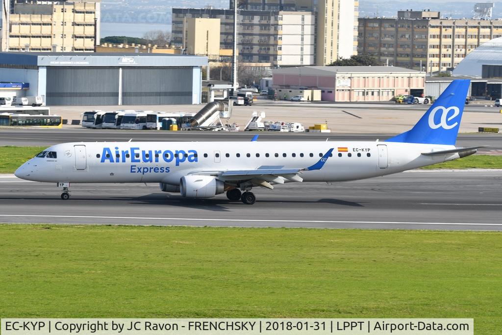 EC-KYP, 2010 Embraer 195LR (ERJ-190-200LR) C/N 19000281, Air Europa