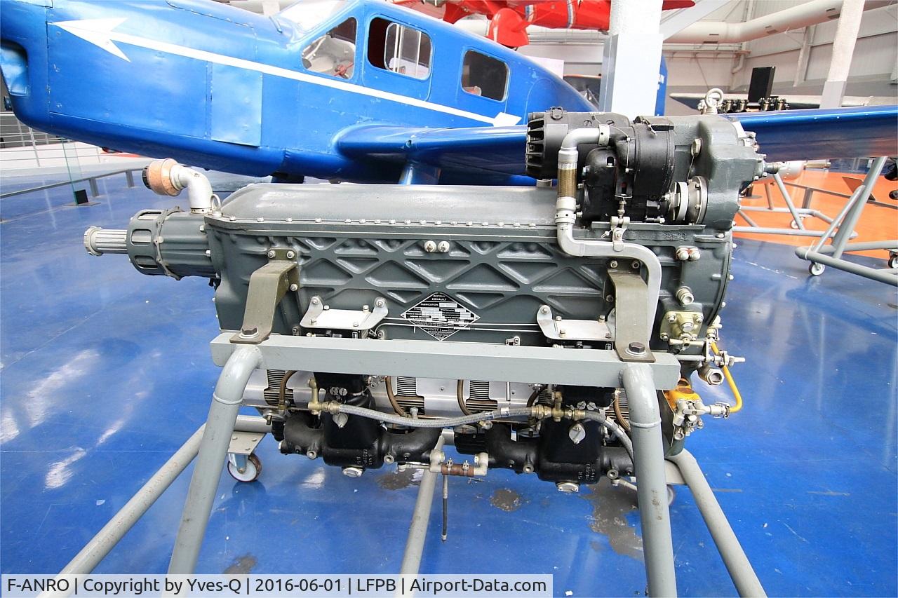 F-ANRO, Caudron C.635M Simoun C/N 15/7017, Renault 6Q-10A engine, model fitted on Caudron Simoun, Air & Space Museum Paris-Le Bourget Airport (LFPB-LBG)