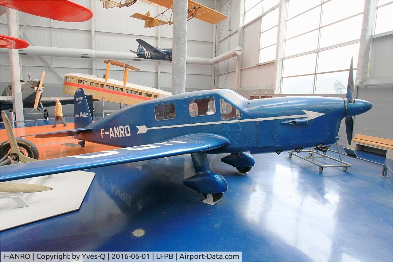 F-ANRO, Caudron C.635M Simoun C/N 15/7017, Caudron C.635M Simoun, Exibited at Air & Space Museum Paris-Le Bourget (LFPB)