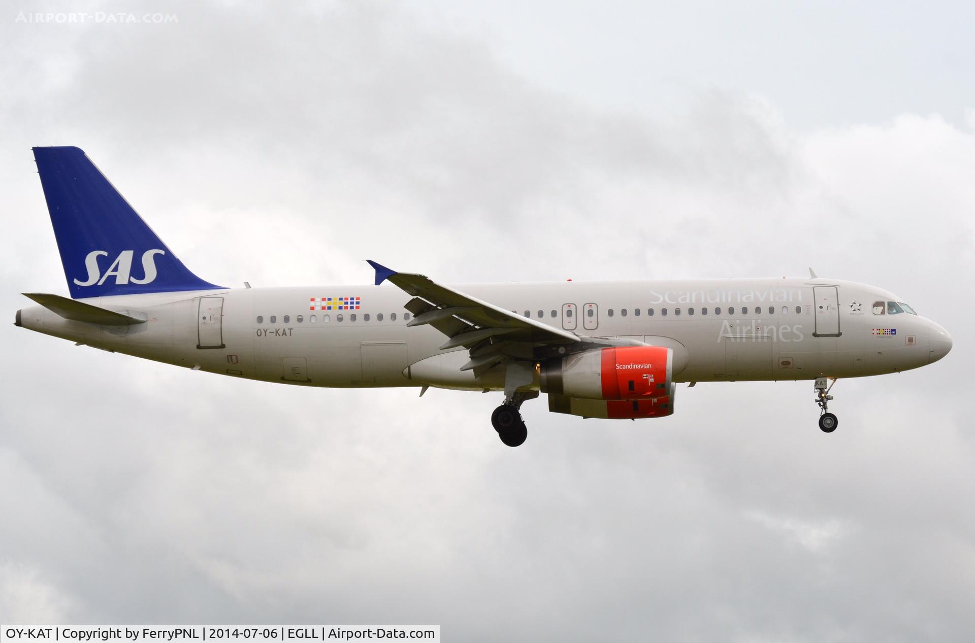 OY-KAT, 2007 Airbus A320-232 C/N 3192, Arrival of SAS A320