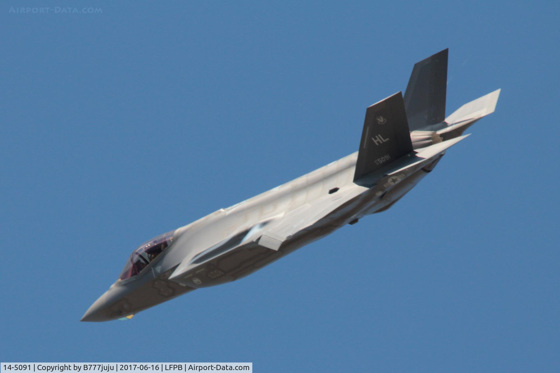 14-5091, 2016 Lockheed Martin F-35A Lightning II C/N AF-92, on training for SIAE 2017