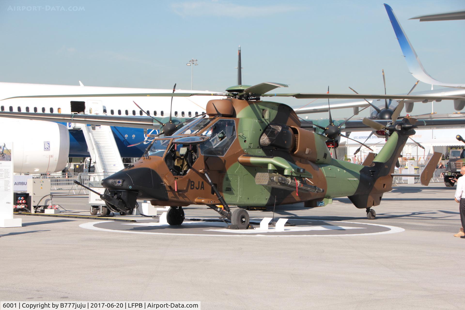 6001, 2012 Eurocopter EC-665 Tiger HAD C/N 6001, on display at SIAE 2017