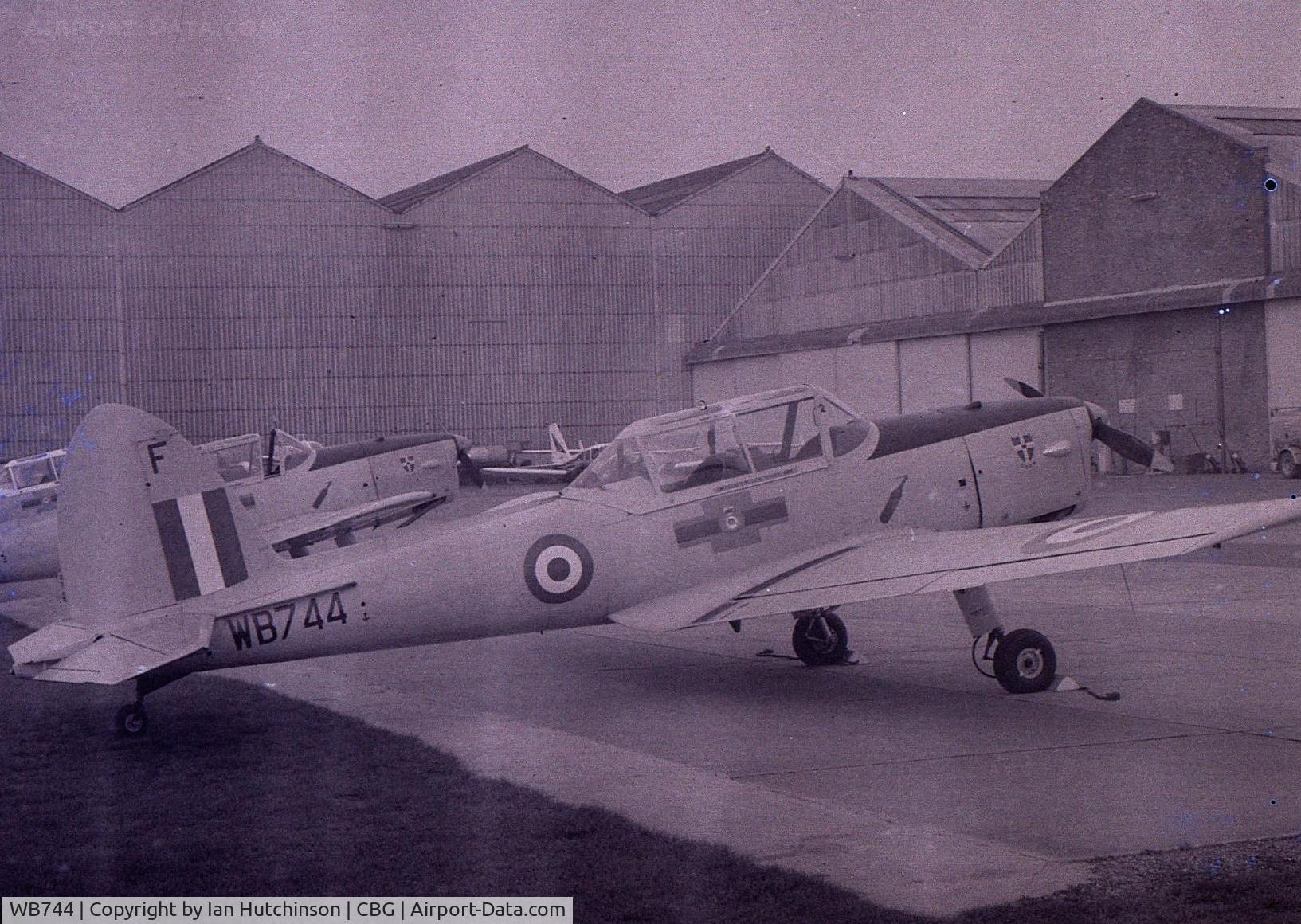 WB744, 1950 De Havilland DHC-1 Chipmunk T.10 C/N C1/0190, Training aircraft used by Cambridge University Air Squadron