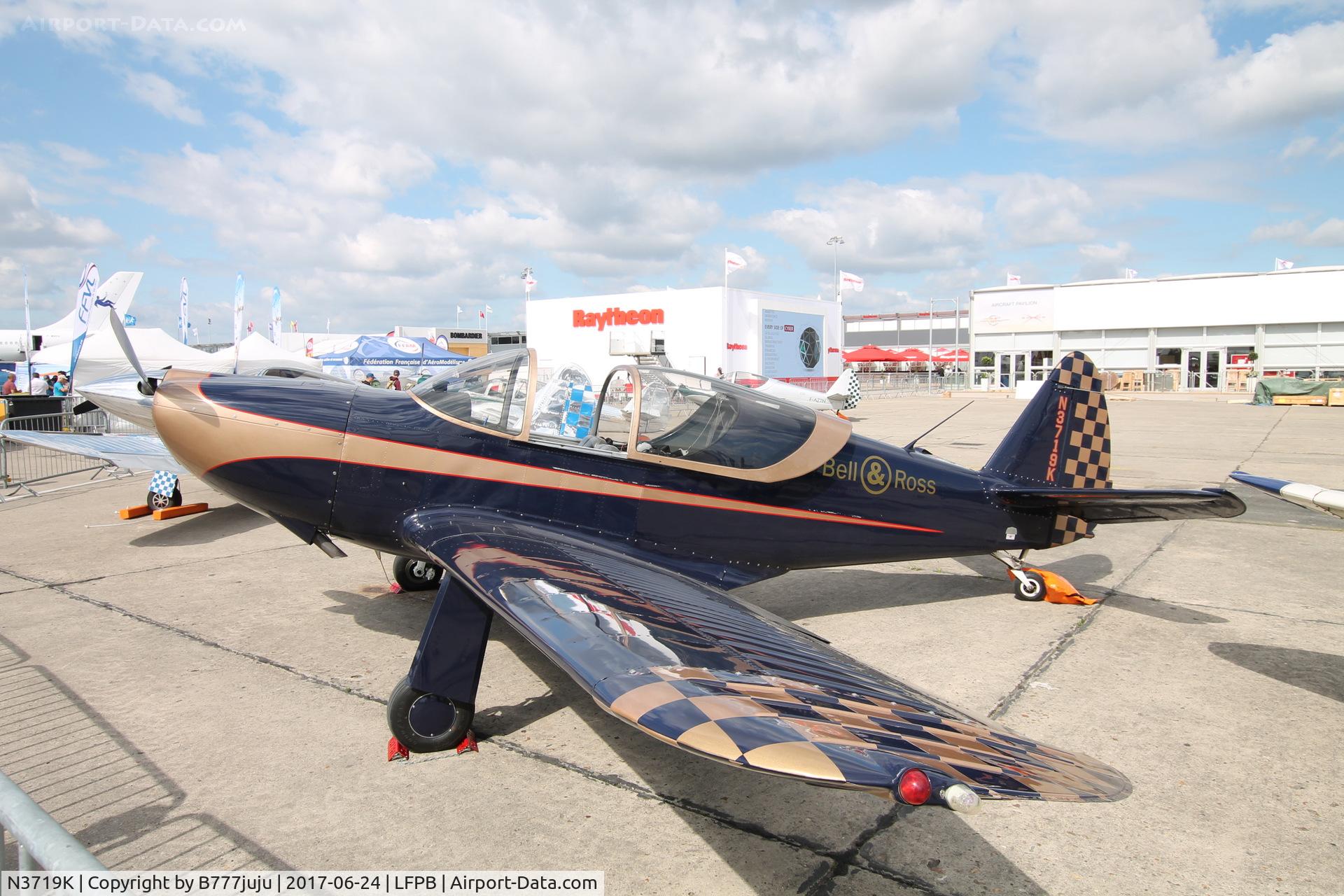 N3719K, 1946 Globe GC-1B Swift C/N 1412, on display at SIAE 2017