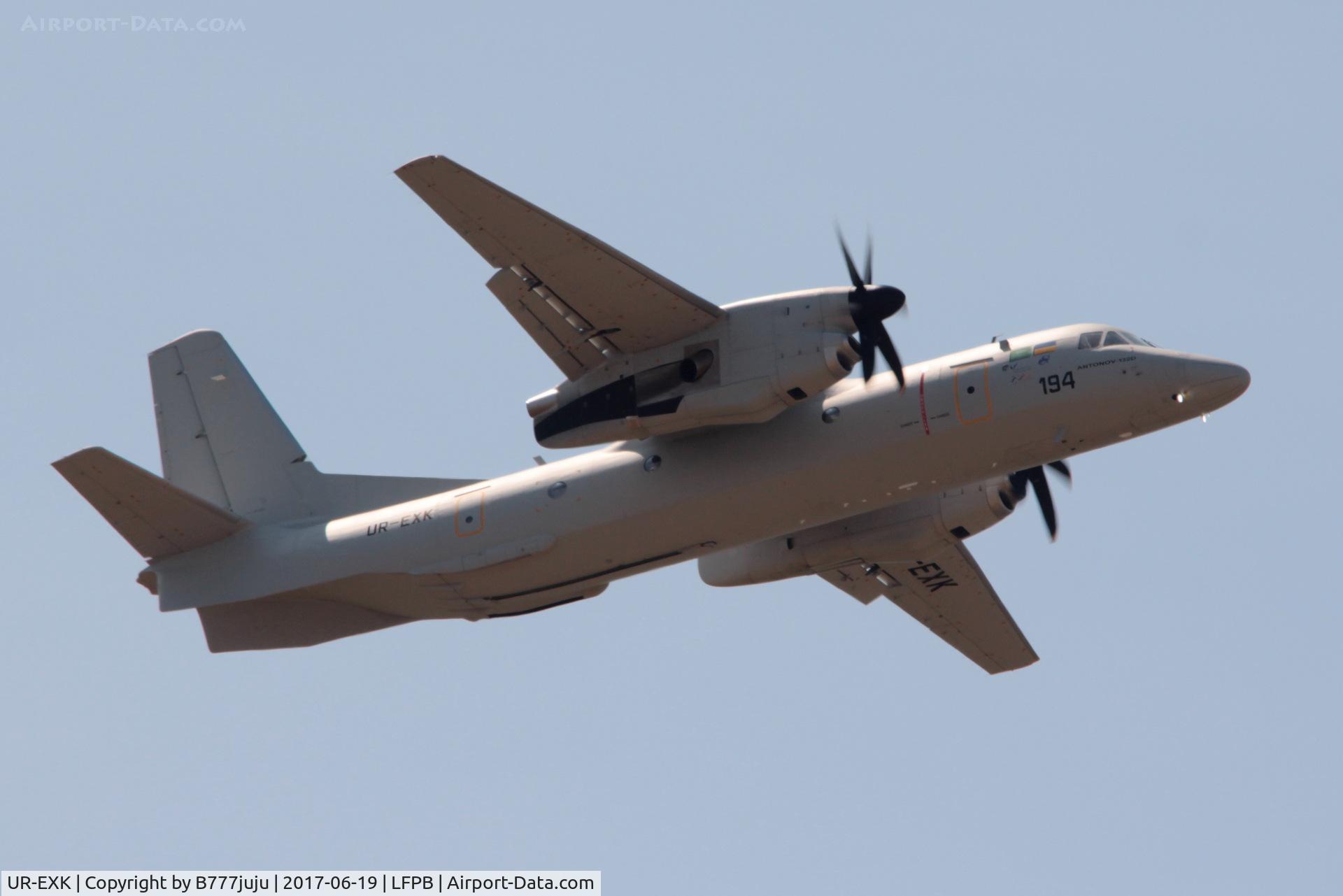 UR-EXK, Antonov An-132D C/N 001, on display at SIAE 2017