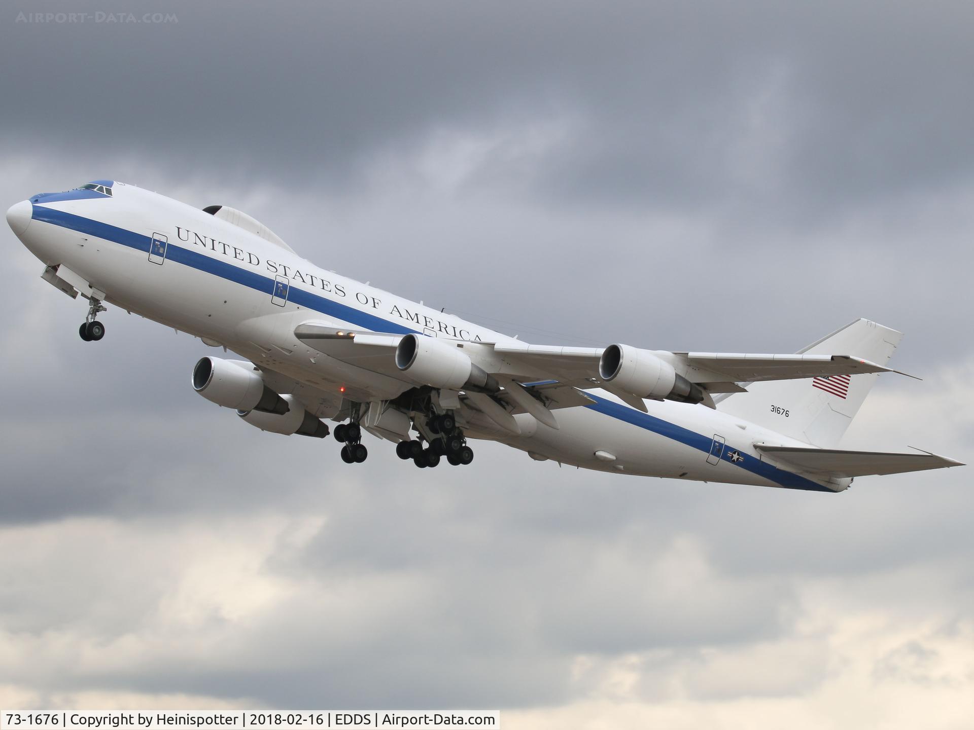 73-1676, 1973 Boeing E-4B C/N 20682, 73-1676 at Stuttgart Airport.