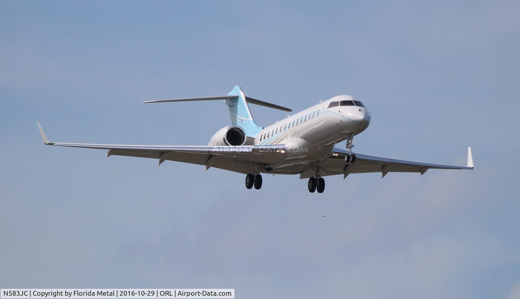 N583JC, 2013 Bombardier BD-700-1A10 Global 6000 C/N 9583, Global 6000