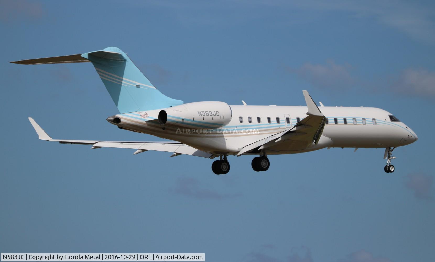 N583JC, 2013 Bombardier BD-700-1A10 Global 6000 C/N 9583, Global 6000