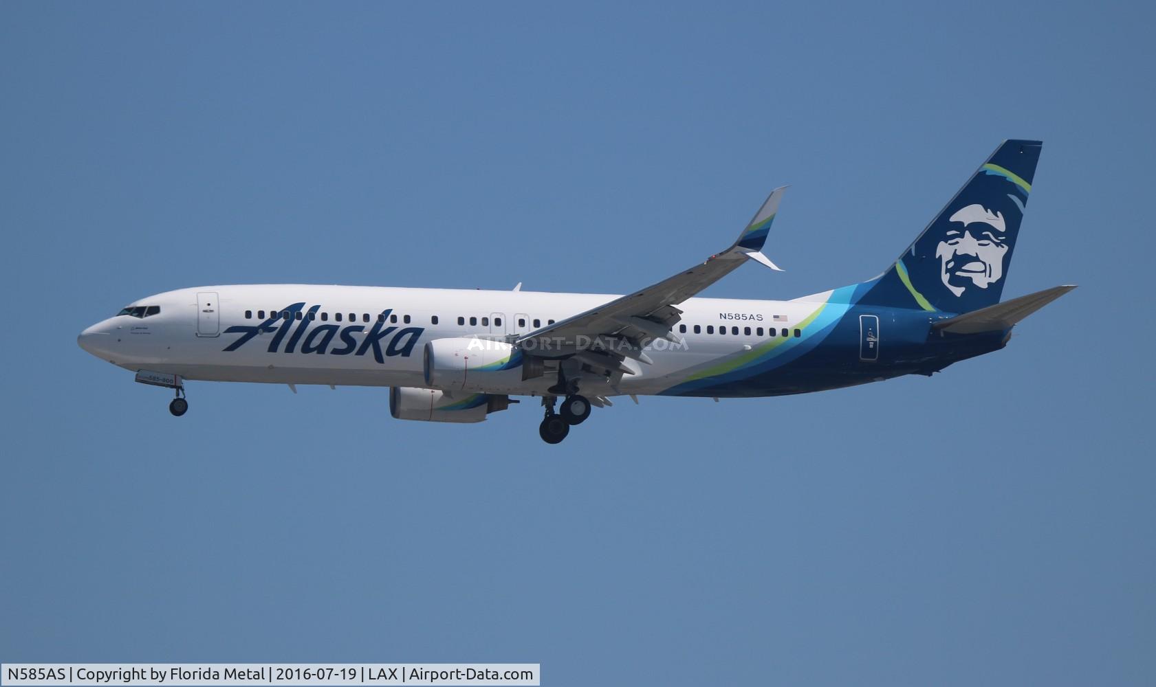 N585AS, 2007 Boeing 737-890 C/N 35683, Alaska