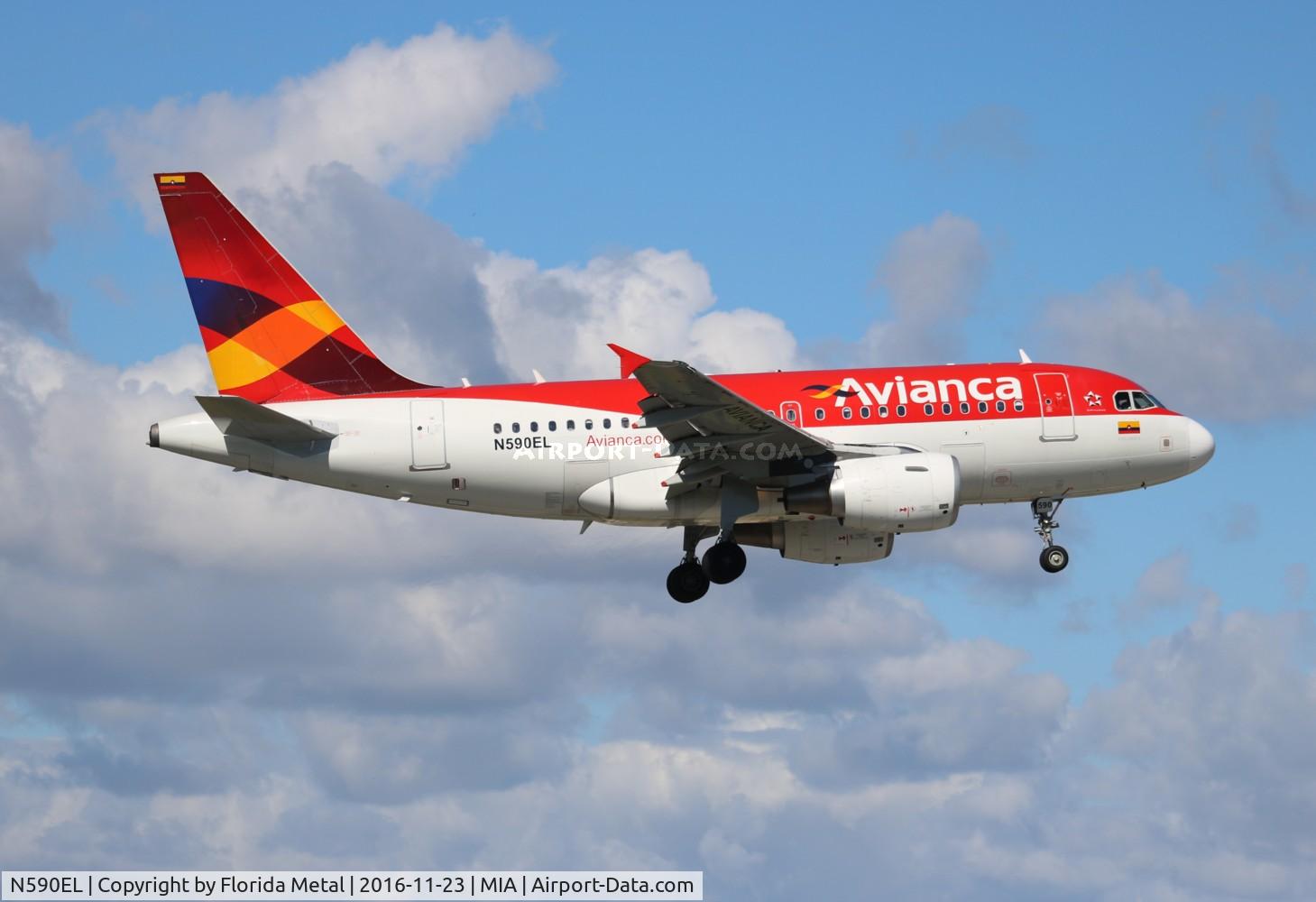 N590EL, 2004 Airbus A318-111 C/N 2328, Avianca