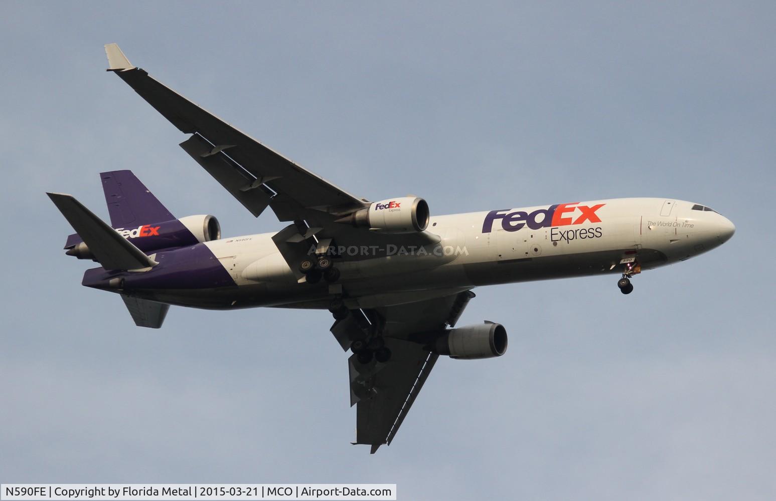 N590FE, 1991 McDonnell Douglas MD-11F C/N 48505, Fed Ex