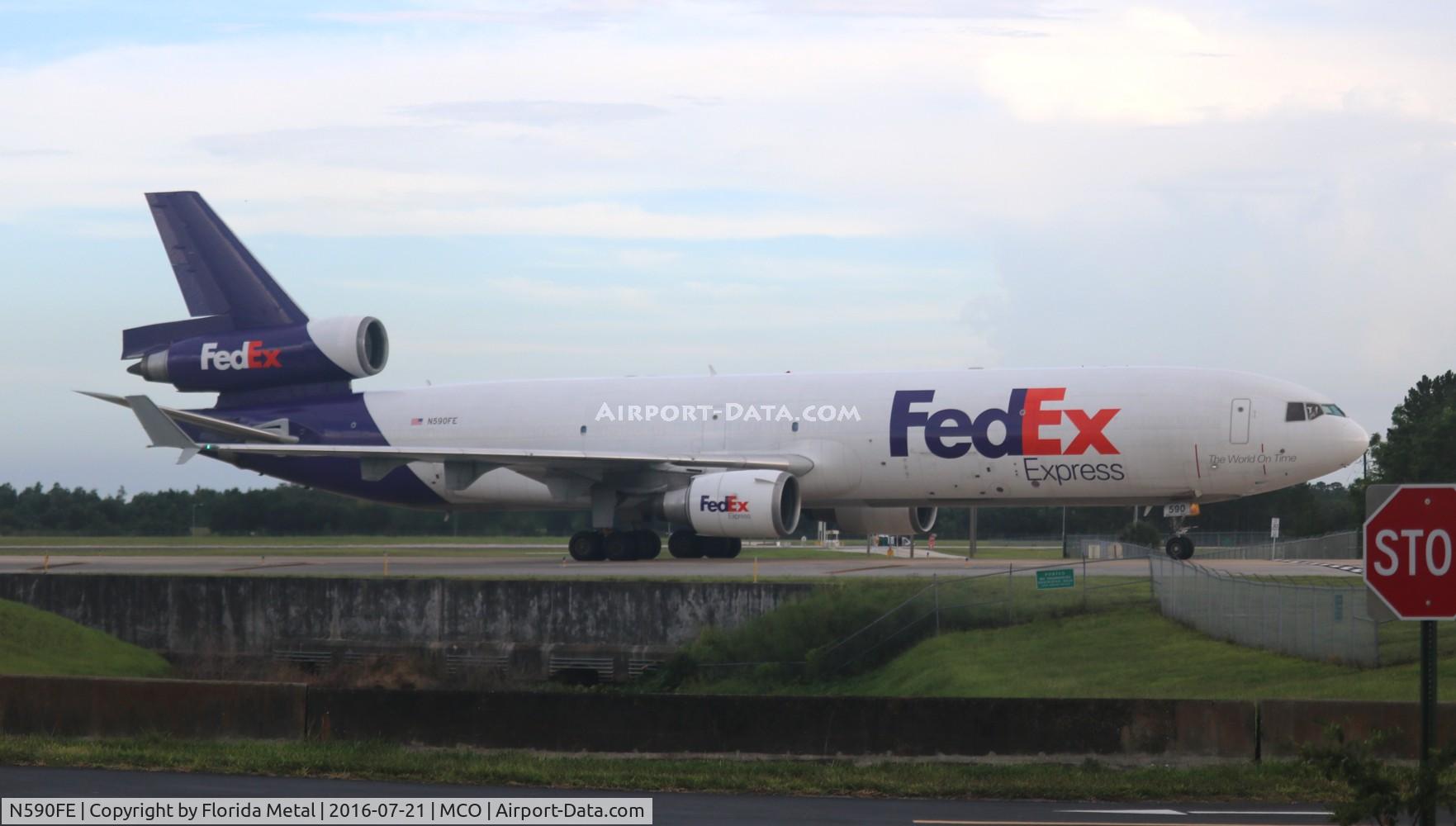 N590FE, 1991 McDonnell Douglas MD-11F C/N 48505, Fed Ex