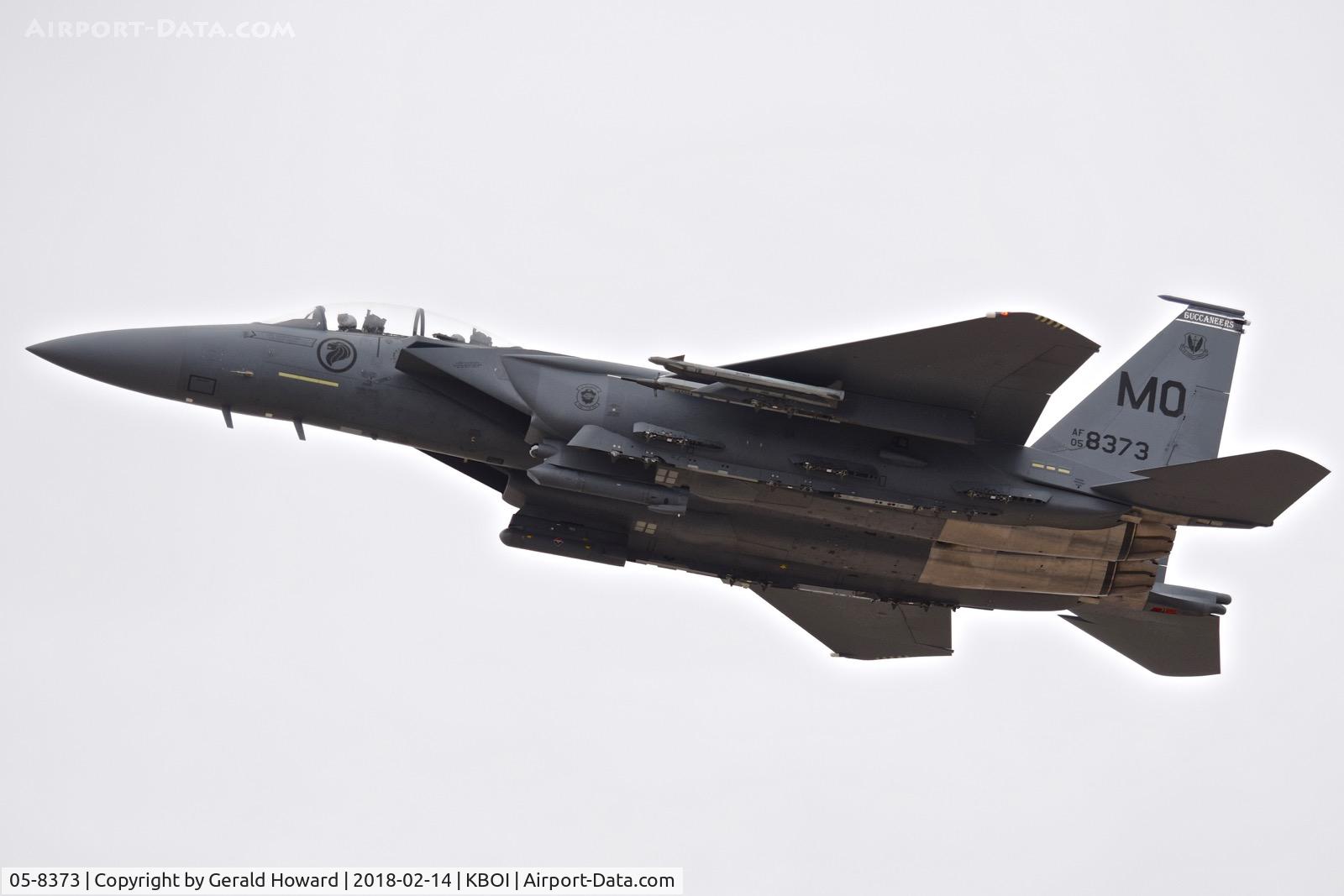 05-8373, 2005 Boeing F-15SG Strike Eagle C/N 05-8373, Low approach over RWY 10L. 428th Fighter Sq. 
