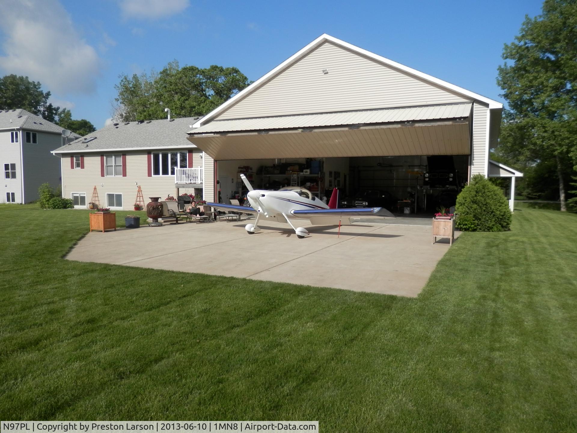 N97PL, 1997 Vans RV-6 C/N 20942, N97 PL at home, Sky Harbor Airpark, Webster, MN