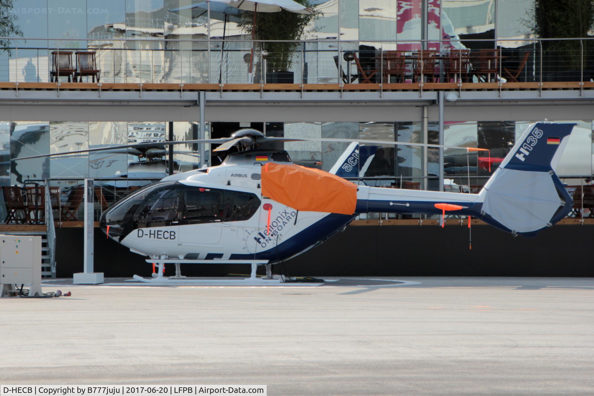 D-HECB, 1999 Eurocopter EC-135P-2i C/N 0125, on display at SIAE 2017