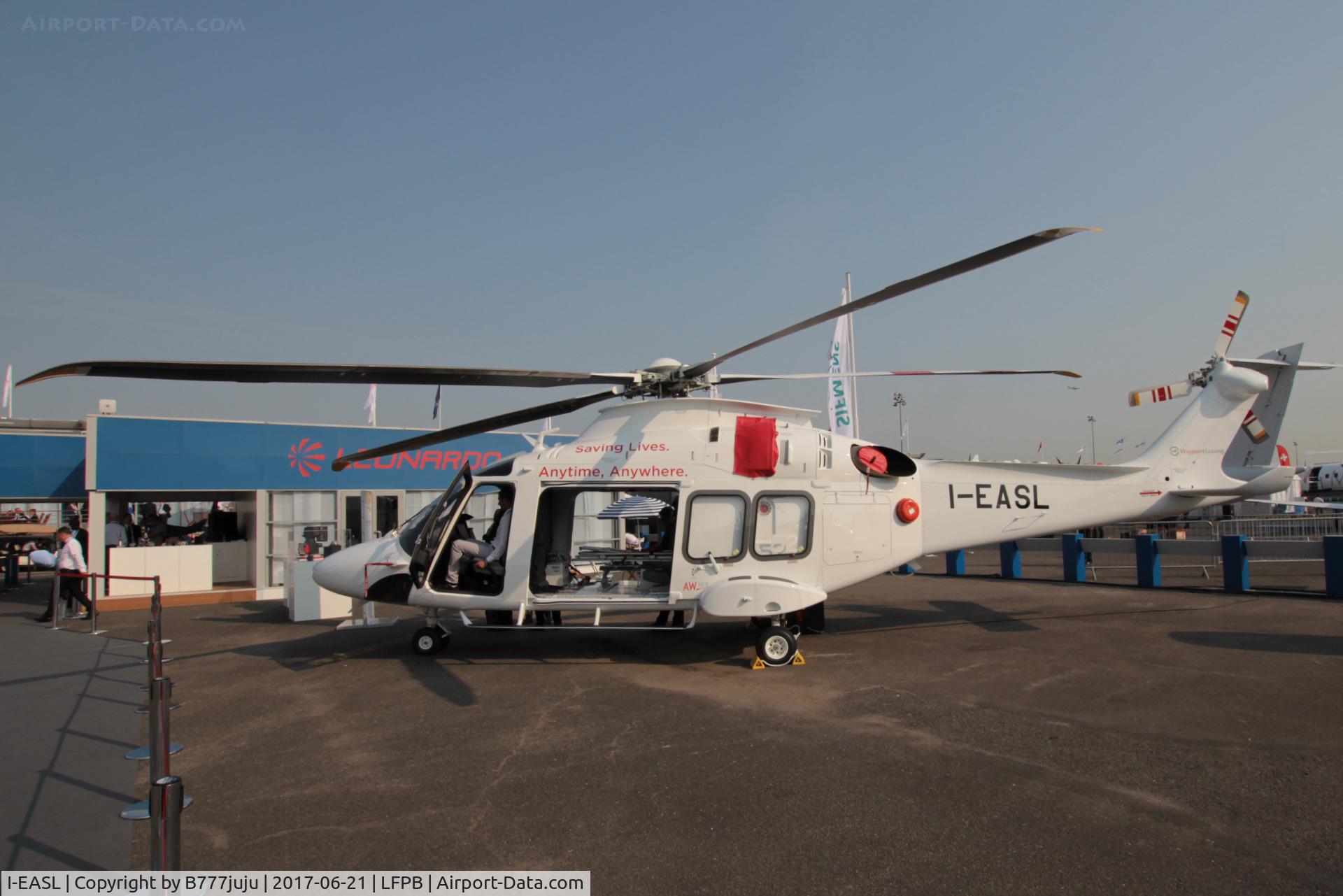 I-EASL, 2018 Leonardo AW-169 C/N 69064, on display at SIAE 2017