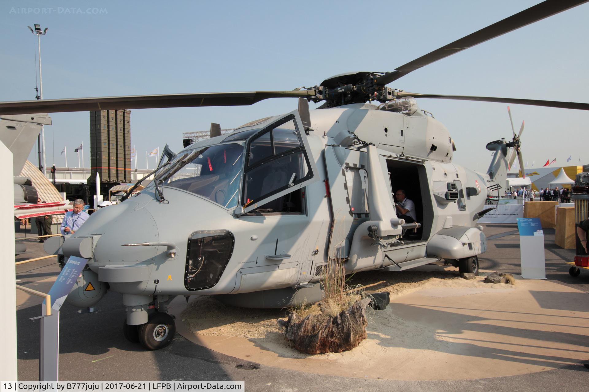 13, NHI NH-90 NFH Caiman C/N 1301, on display at SIAE 2017