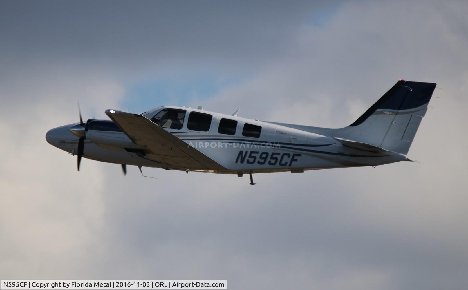 N595CF, 2012 Hawker Beechcraft Corp G58 Baron C/N TH-2346, Beech 58 Baron