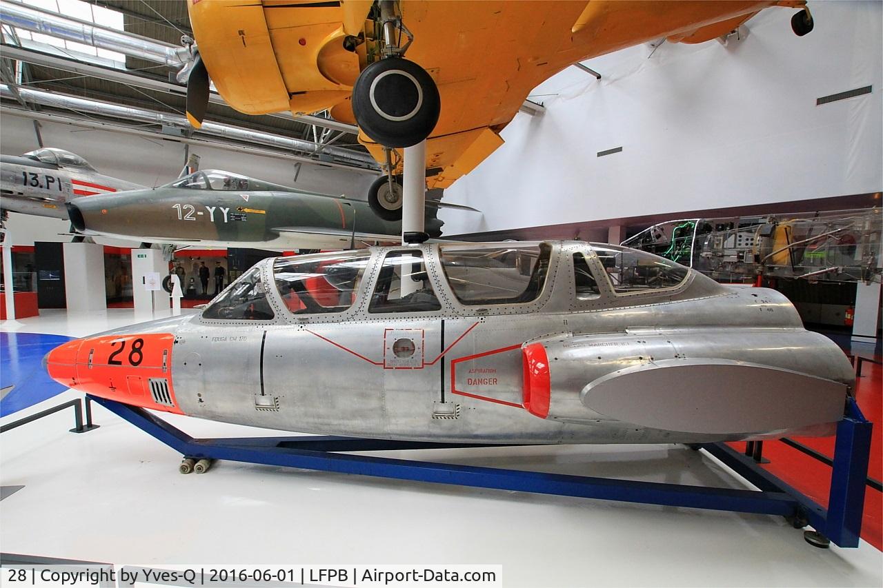 28, Fouga CM-170 Magister C/N 28, Fouga CM-170 Magister, Air & Space Museum Paris-Le Bourget (LFPB)