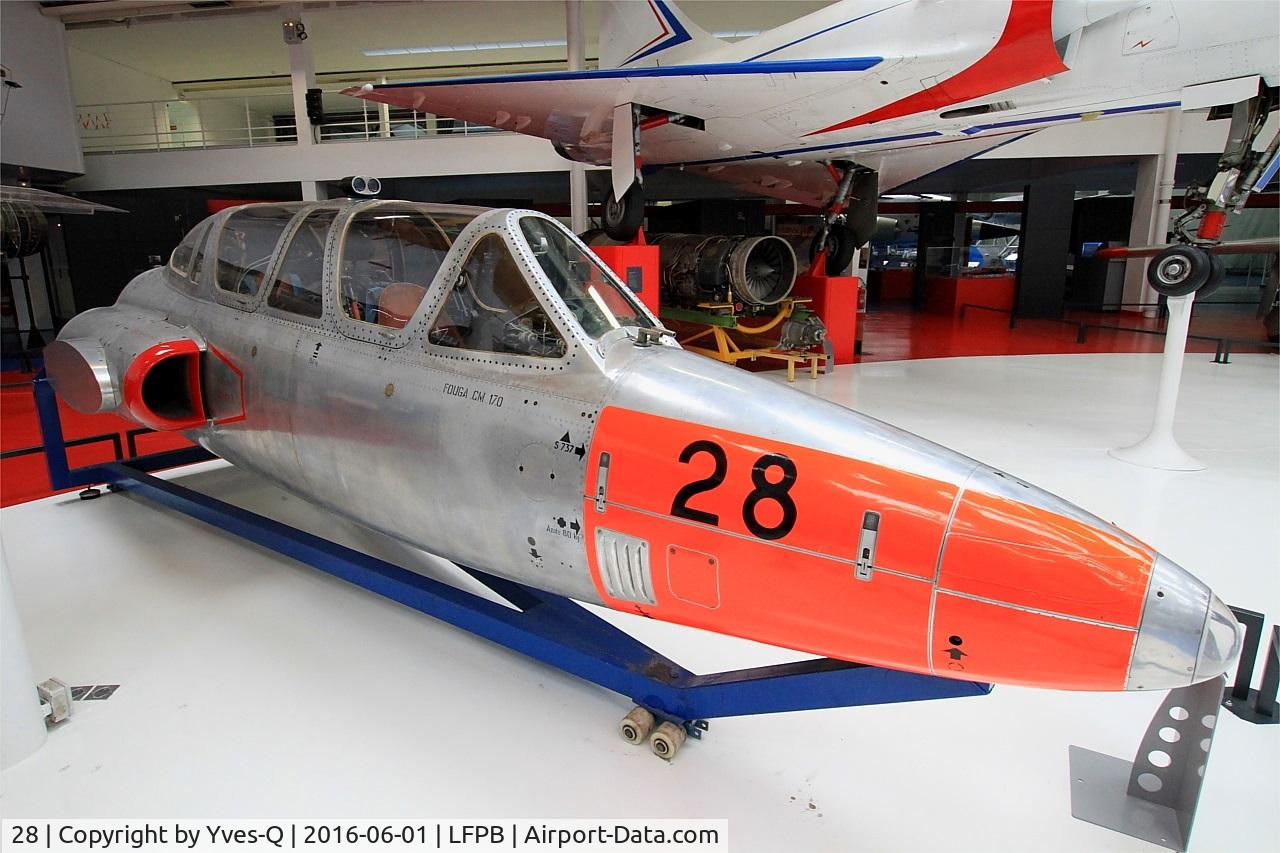 28, Fouga CM-170 Magister C/N 28, Fouga CM-170 Magister, Air & Space Museum Paris-Le Bourget (LFPB)