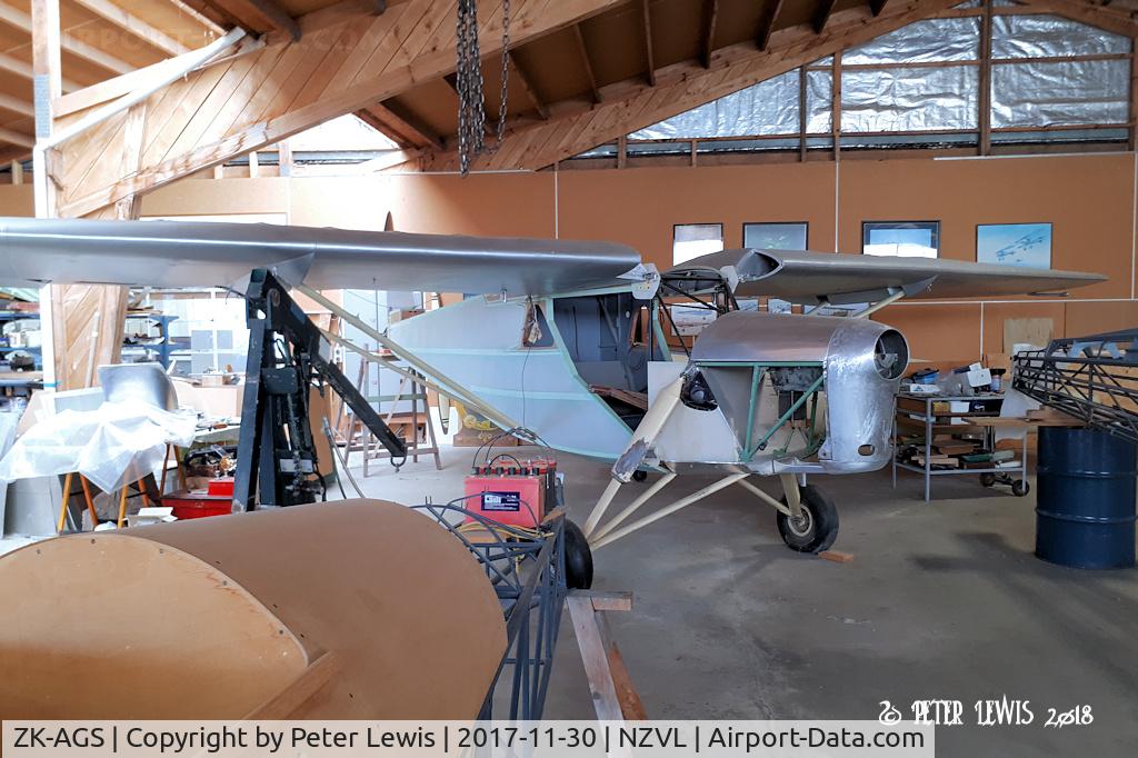 ZK-AGS, 1933 De Havilland DH.85 Leopard Moth C/N 7002, Under restoration/rebuild
