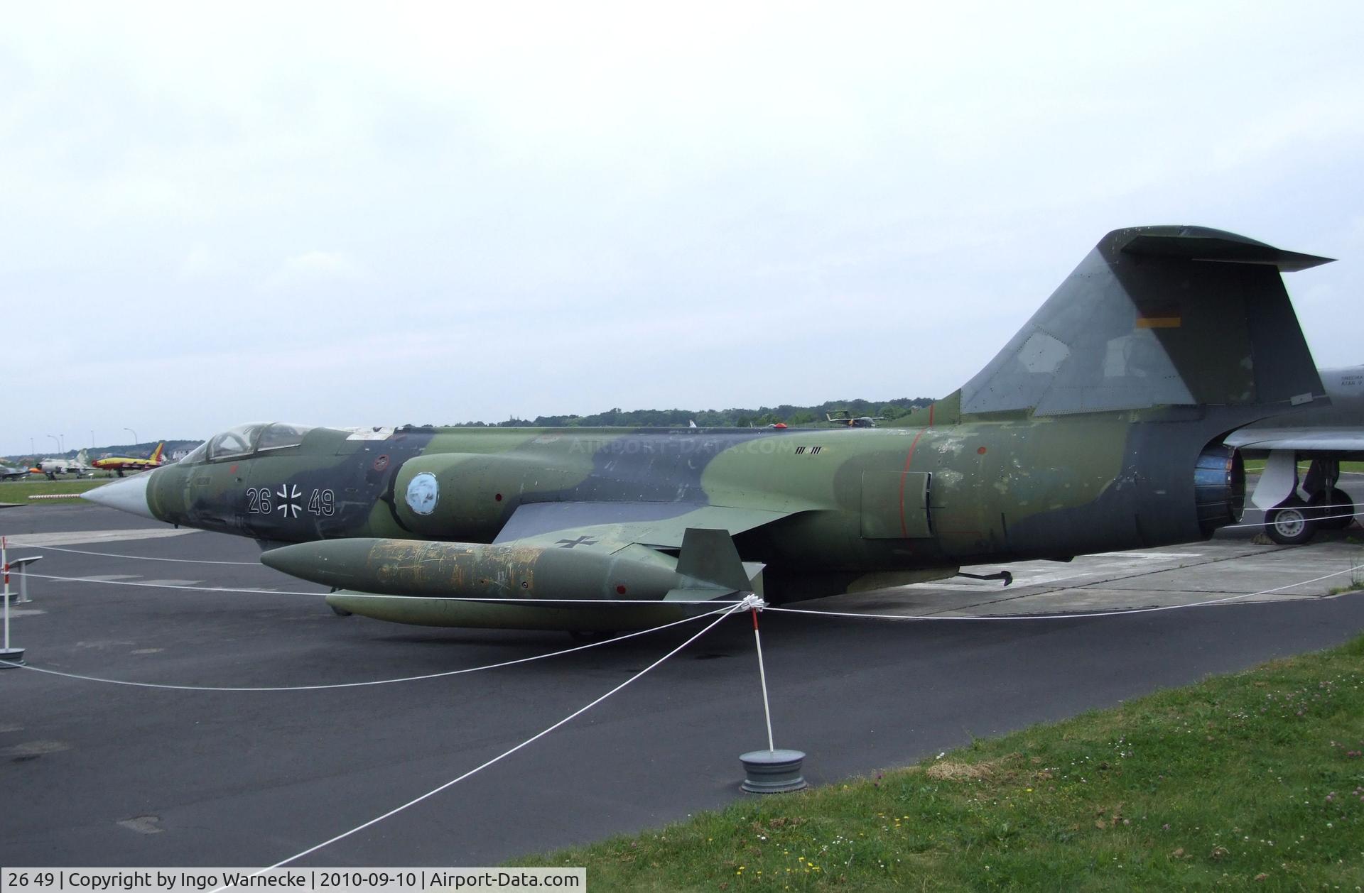 26 49, Lockheed F-104G Starfighter C/N 683-7309, Lockheed F-104G Starfighter at the Luftwaffenmuseum, Berlin-Gatow