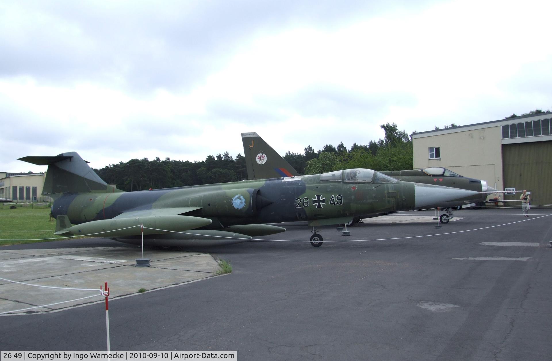 26 49, Lockheed F-104G Starfighter C/N 683-7309, Lockheed F-104G Starfighter at the Luftwaffenmuseum, Berlin-Gatow
