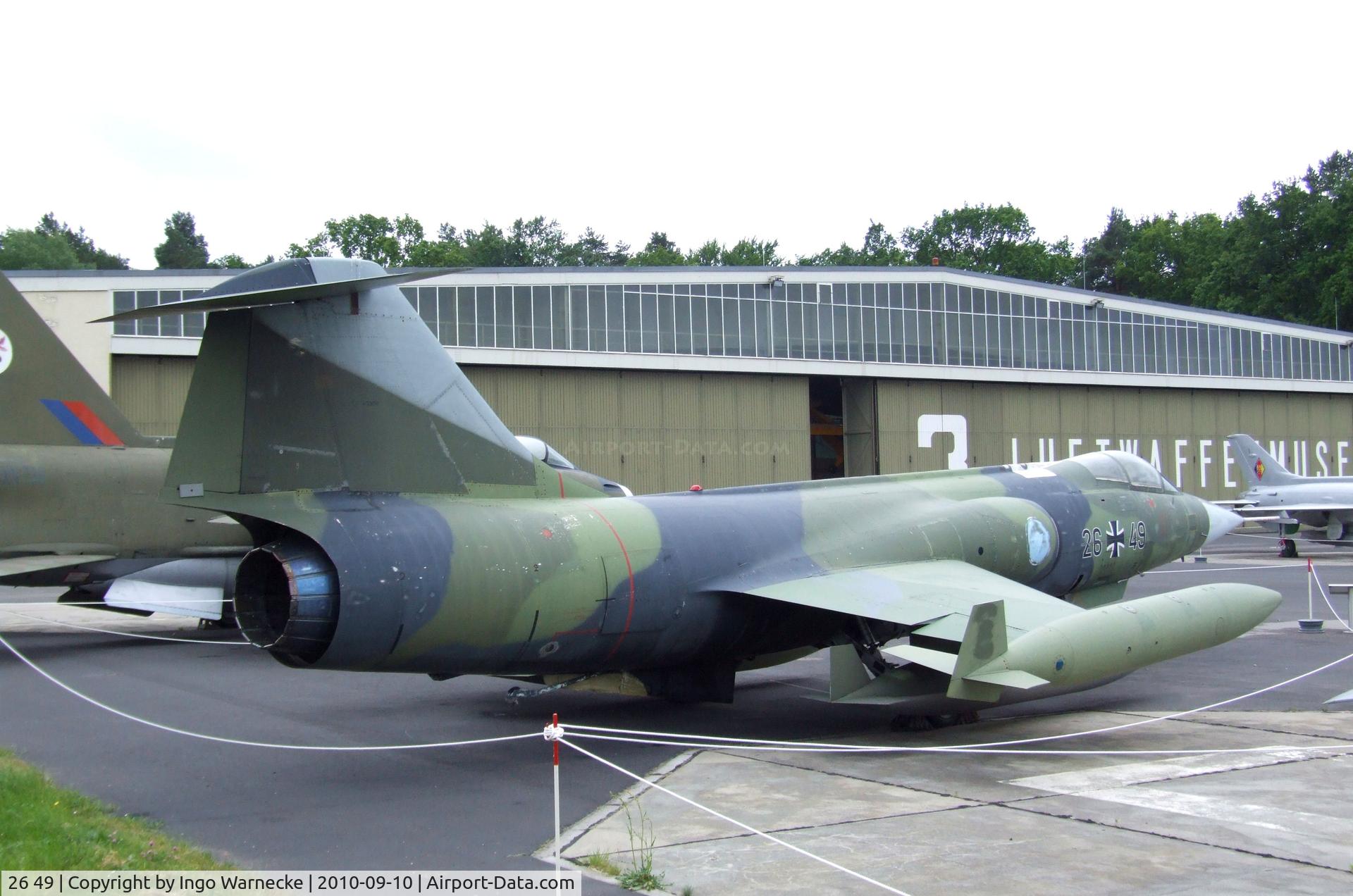 26 49, Lockheed F-104G Starfighter C/N 683-7309, Lockheed F-104G Starfighter at the Luftwaffenmuseum, Berlin-Gatow