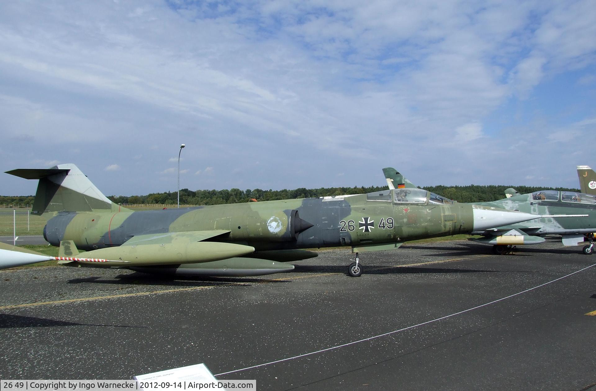 26 49, Lockheed F-104G Starfighter C/N 683-7309, Lockheed F-104G Starfighter at the Luftwaffenmuseum, Berlin-Gatow