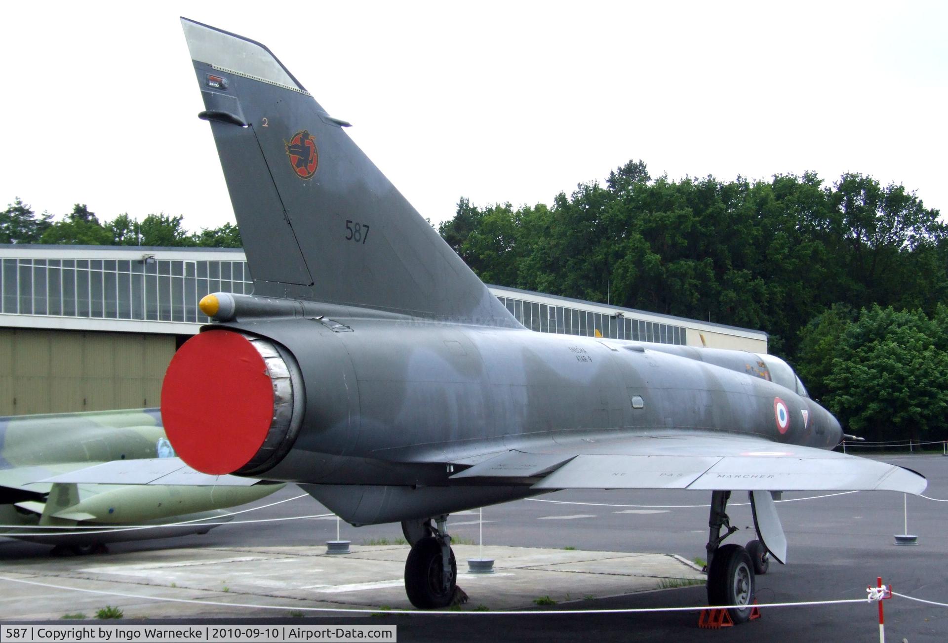 587, Dassault Mirage IIIE C/N 587, Dassault Mirage III E at the Luftwaffenmuseum, Berlin-Gatow