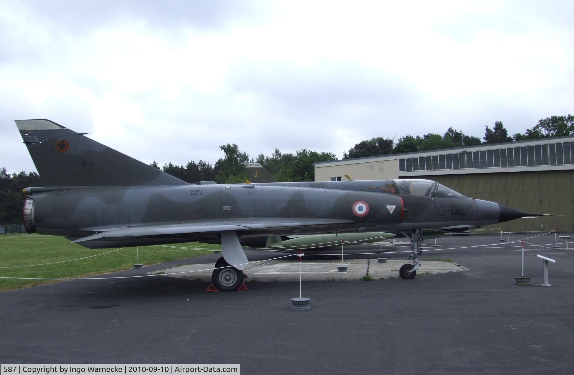 587, Dassault Mirage IIIE C/N 587, Dassault Mirage III E at the Luftwaffenmuseum, Berlin-Gatow