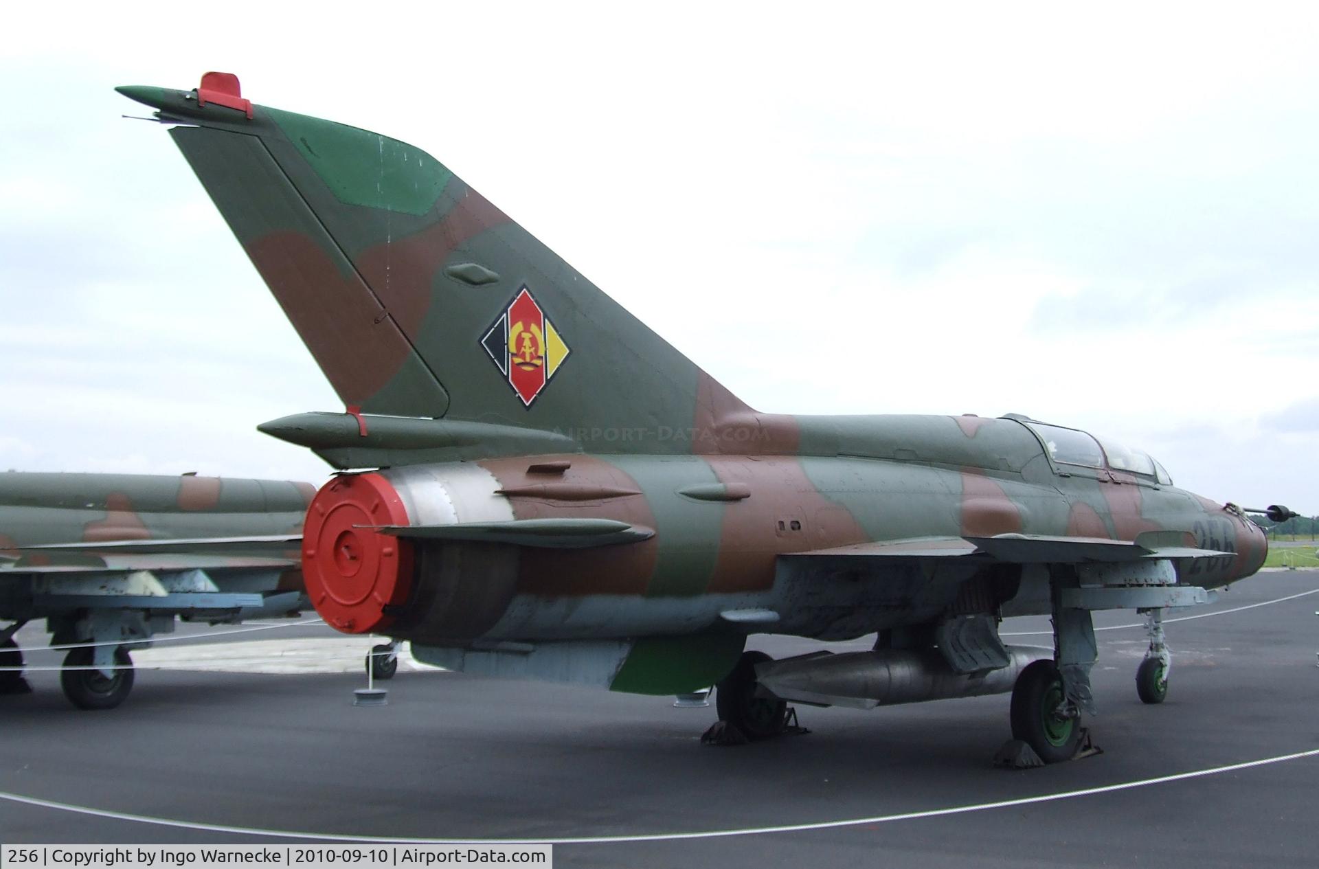 256, 1971 Mikoyan-Gurevich MiG-21UM C/N 02695156, Mikoyan i Gurevich MiG-21UM MONGOL-B at the Luftwaffenmuseum, Berlin-Gatow