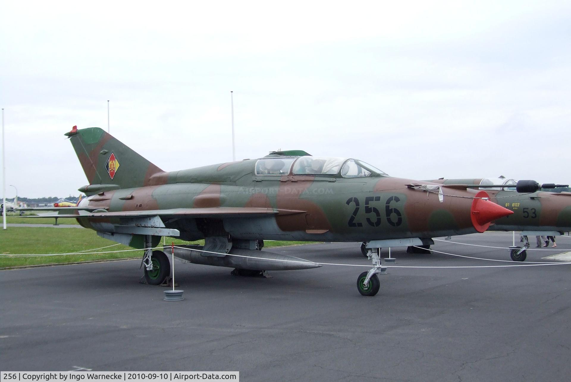 256, 1971 Mikoyan-Gurevich MiG-21UM C/N 02695156, Mikoyan i Gurevich MiG-21UM MONGOL-B at the Luftwaffenmuseum, Berlin-Gatow