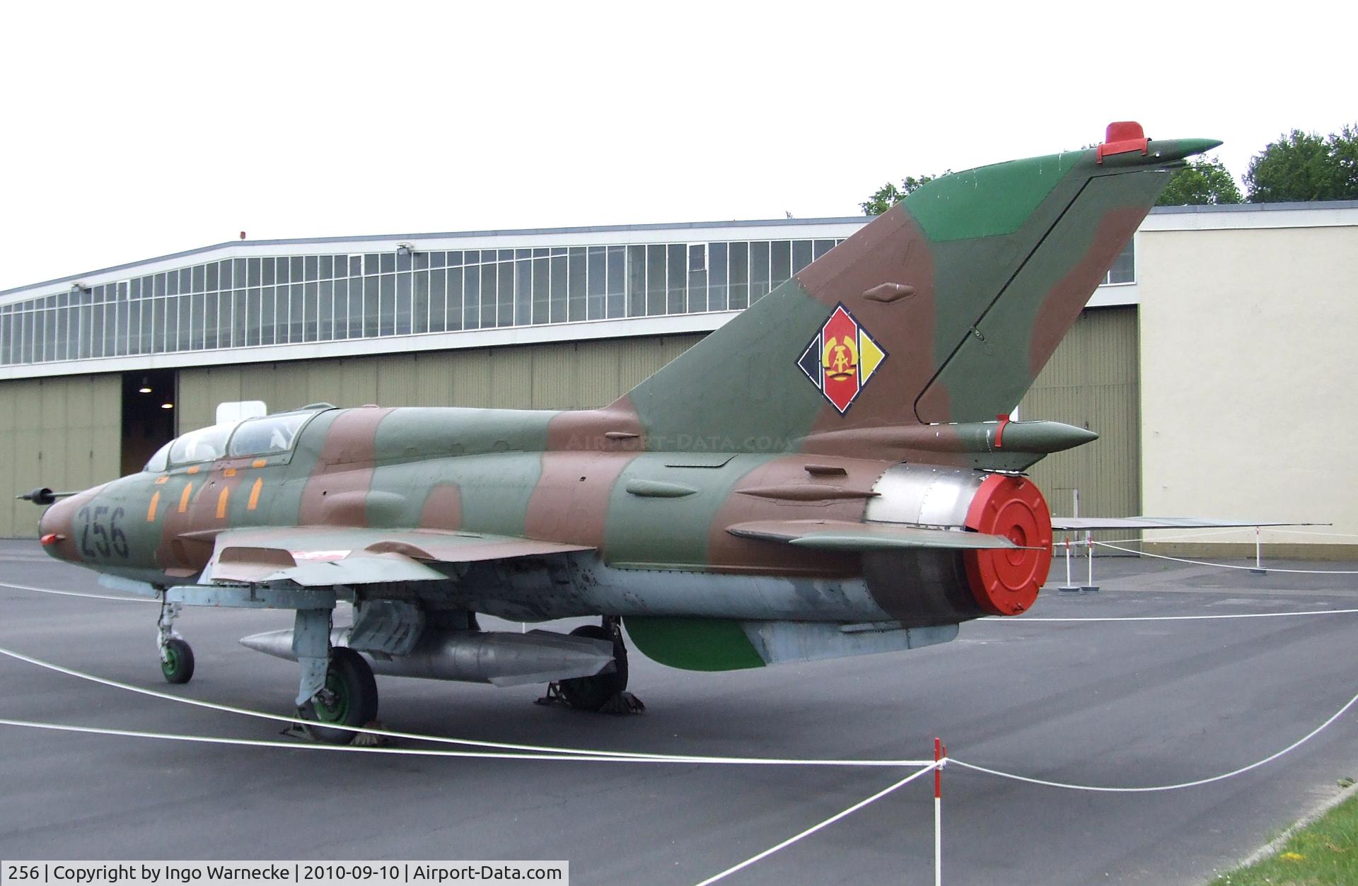 256, 1971 Mikoyan-Gurevich MiG-21UM C/N 02695156, Mikoyan i Gurevich MiG-21UM MONGOL-B at the Luftwaffenmuseum, Berlin-Gatow