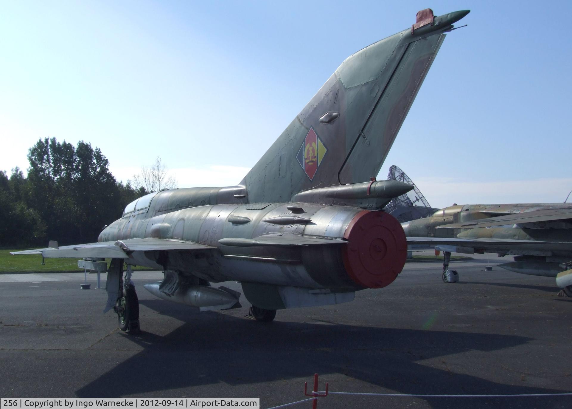256, 1971 Mikoyan-Gurevich MiG-21UM C/N 02695156, Mikoyan i Gurevich MiG-21UM MONGOL-B at the Luftwaffenmuseum, Berlin-Gatow