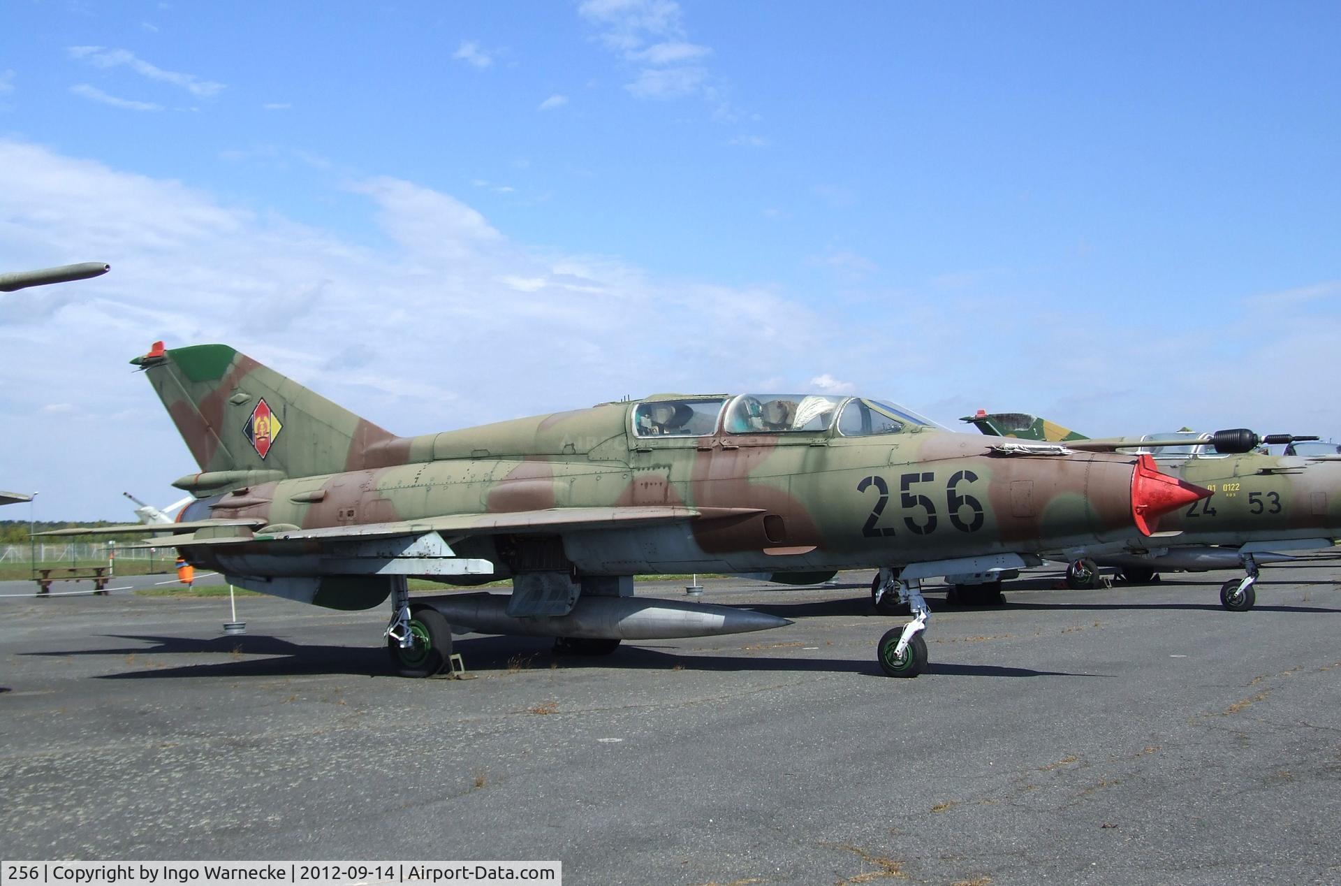 256, 1971 Mikoyan-Gurevich MiG-21UM C/N 02695156, Mikoyan i Gurevich MiG-21UM MONGOL-B at the Luftwaffenmuseum, Berlin-Gatow