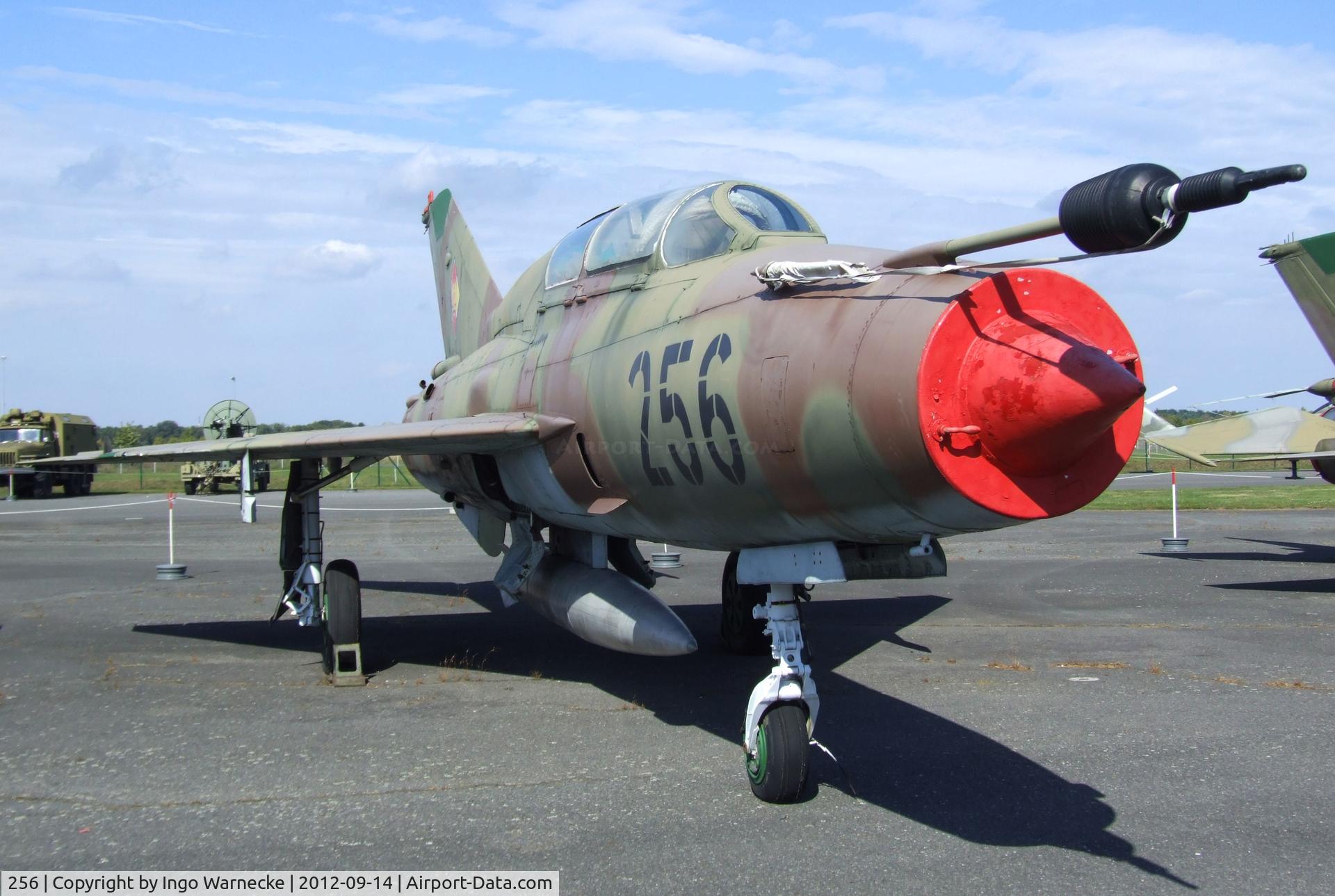 256, 1971 Mikoyan-Gurevich MiG-21UM C/N 02695156, Mikoyan i Gurevich MiG-21UM MONGOL-B at the Luftwaffenmuseum, Berlin-Gatow