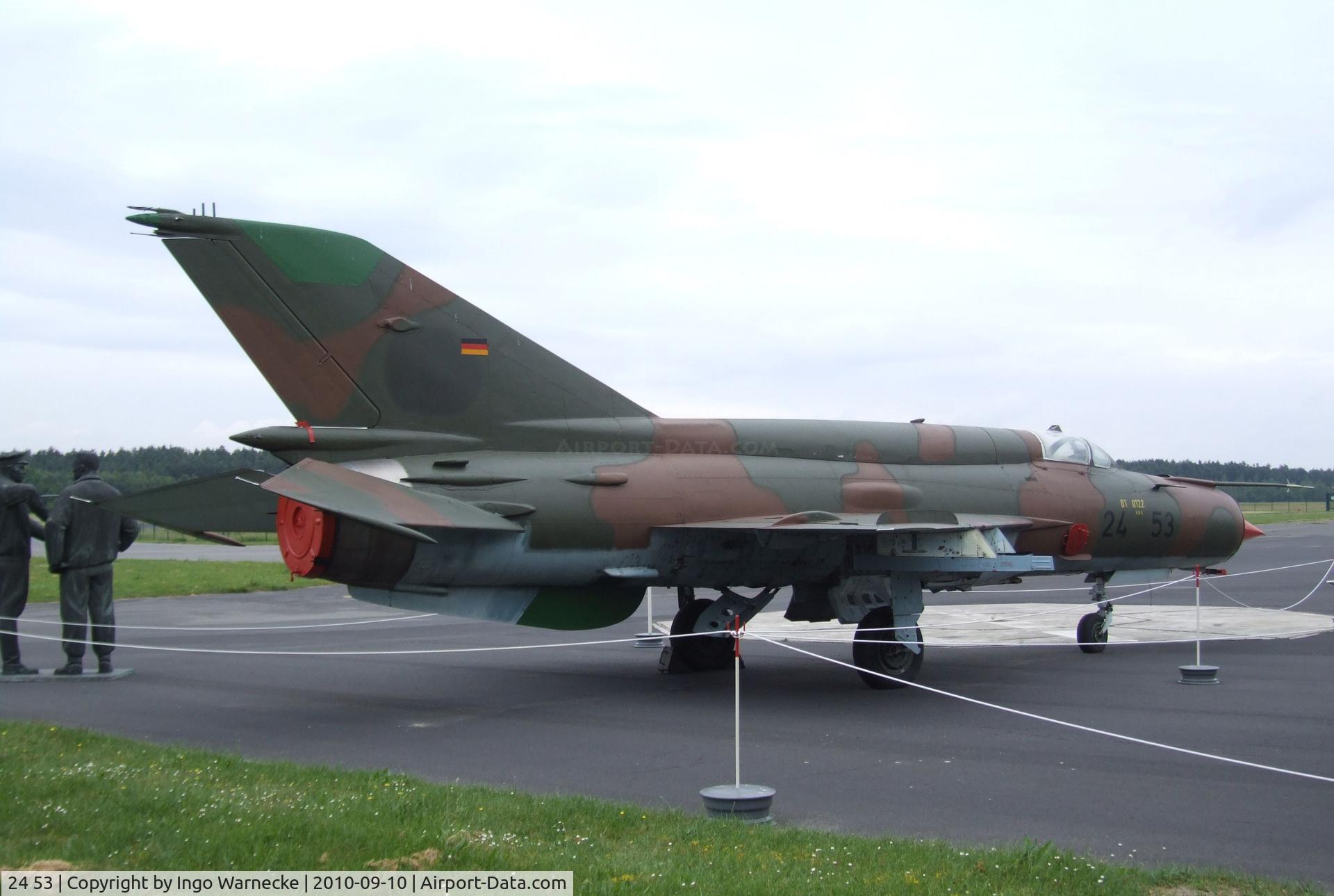 24 53, Mikoyan-Gurevich MiG-21Bis SAU C/N N75035841, Mikoyan i Gurevich MiG-21bis SAU FISHBED-N at the Luftwaffenmuseum, Berlin-Gatow
