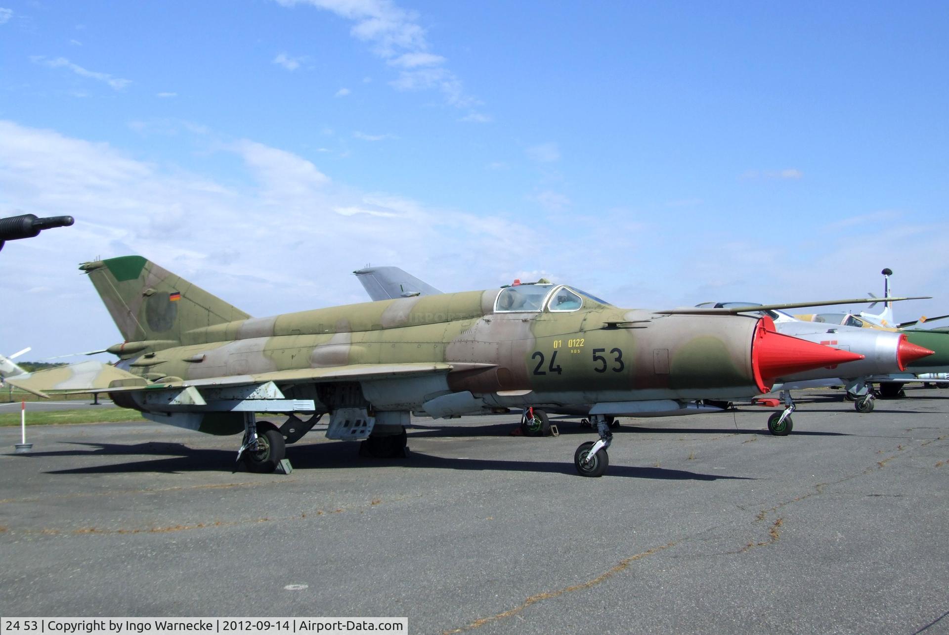 24 53, Mikoyan-Gurevich MiG-21Bis SAU C/N N75035841, Mikoyan i Gurevich MiG-21bis SAU FISHBED-N at the Luftwaffenmuseum, Berlin-Gatow