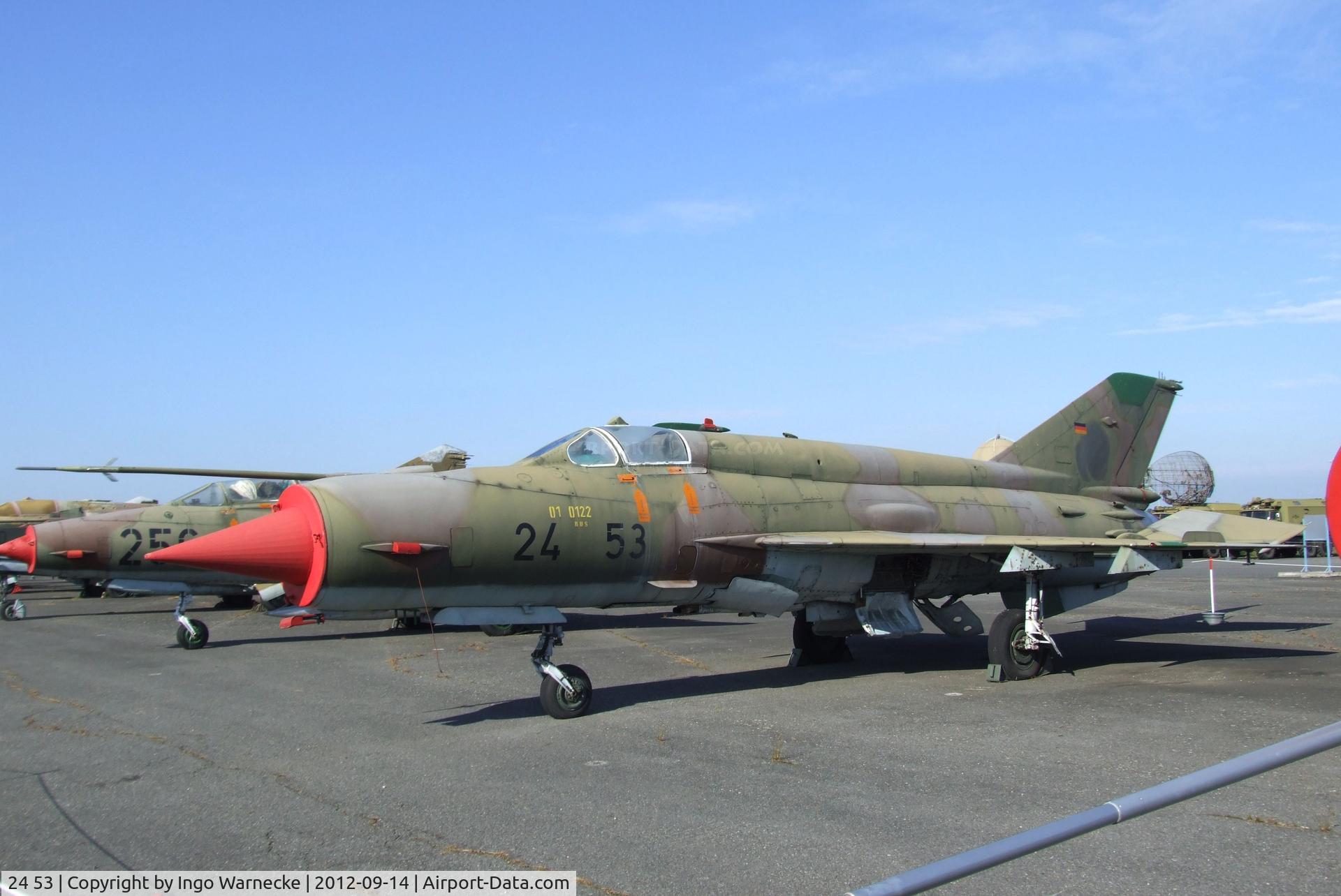 24 53, Mikoyan-Gurevich MiG-21Bis SAU C/N N75035841, Mikoyan i Gurevich MiG-21bis SAU FISHBED-N at the Luftwaffenmuseum, Berlin-Gatow