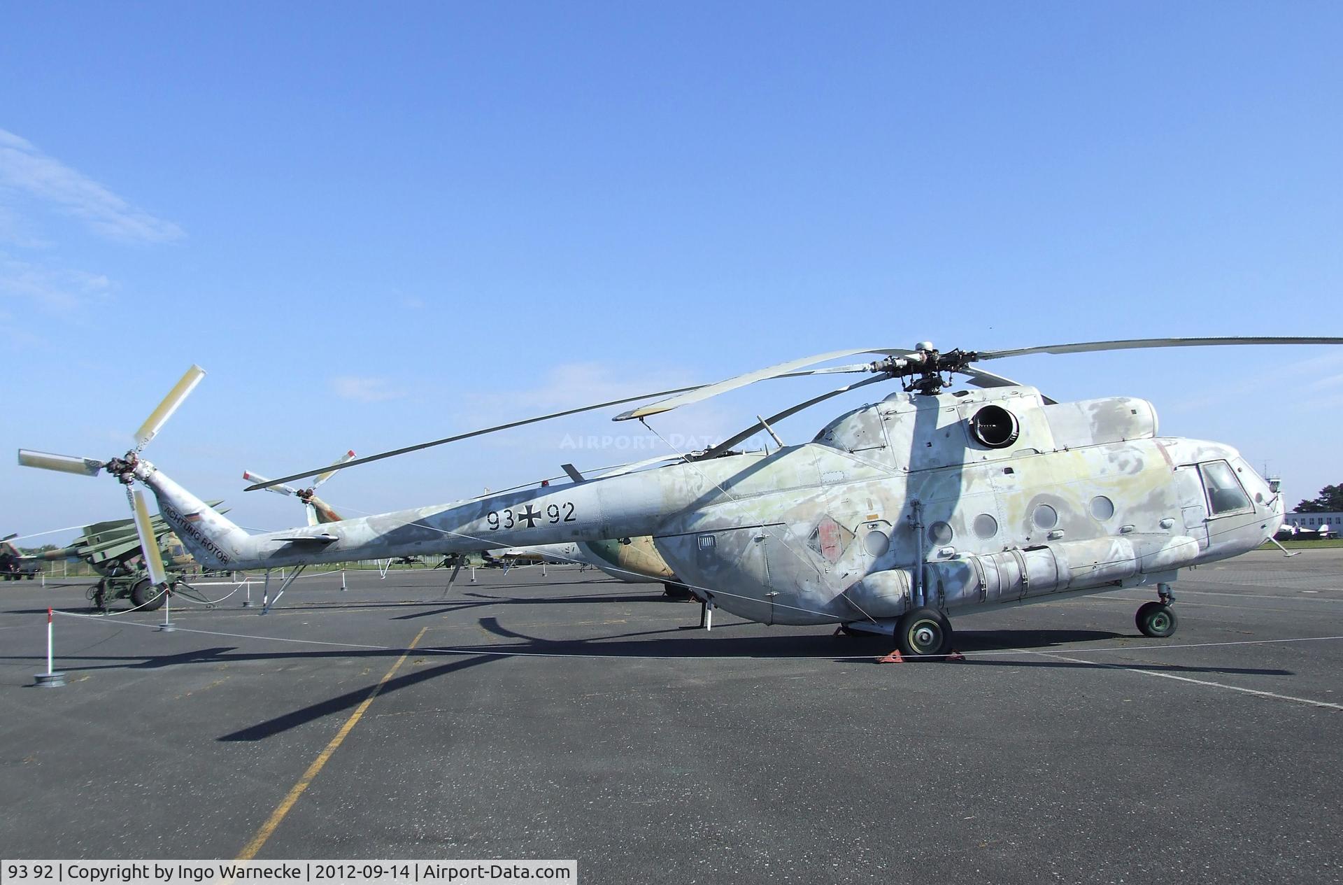 93 92, 1983 Mil Mi-9 C/N 340006, Mil Mi-9 (Mi-8IV) HIP-G at the Luftwaffenmuseum, Berlin-Gatow