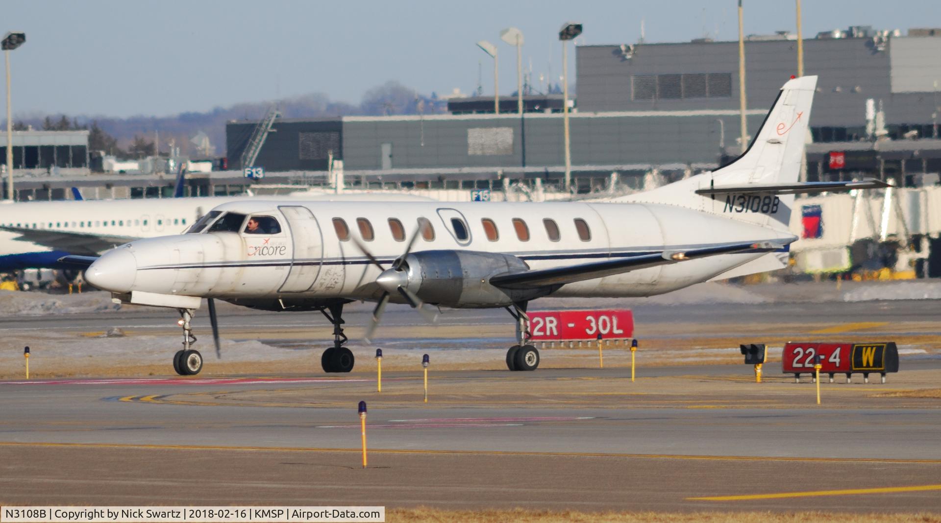 N3108B, 1982 Fairchild Swearingen SA-227AC Metro III C/N AC-509, Encore N3108B Taxiing
