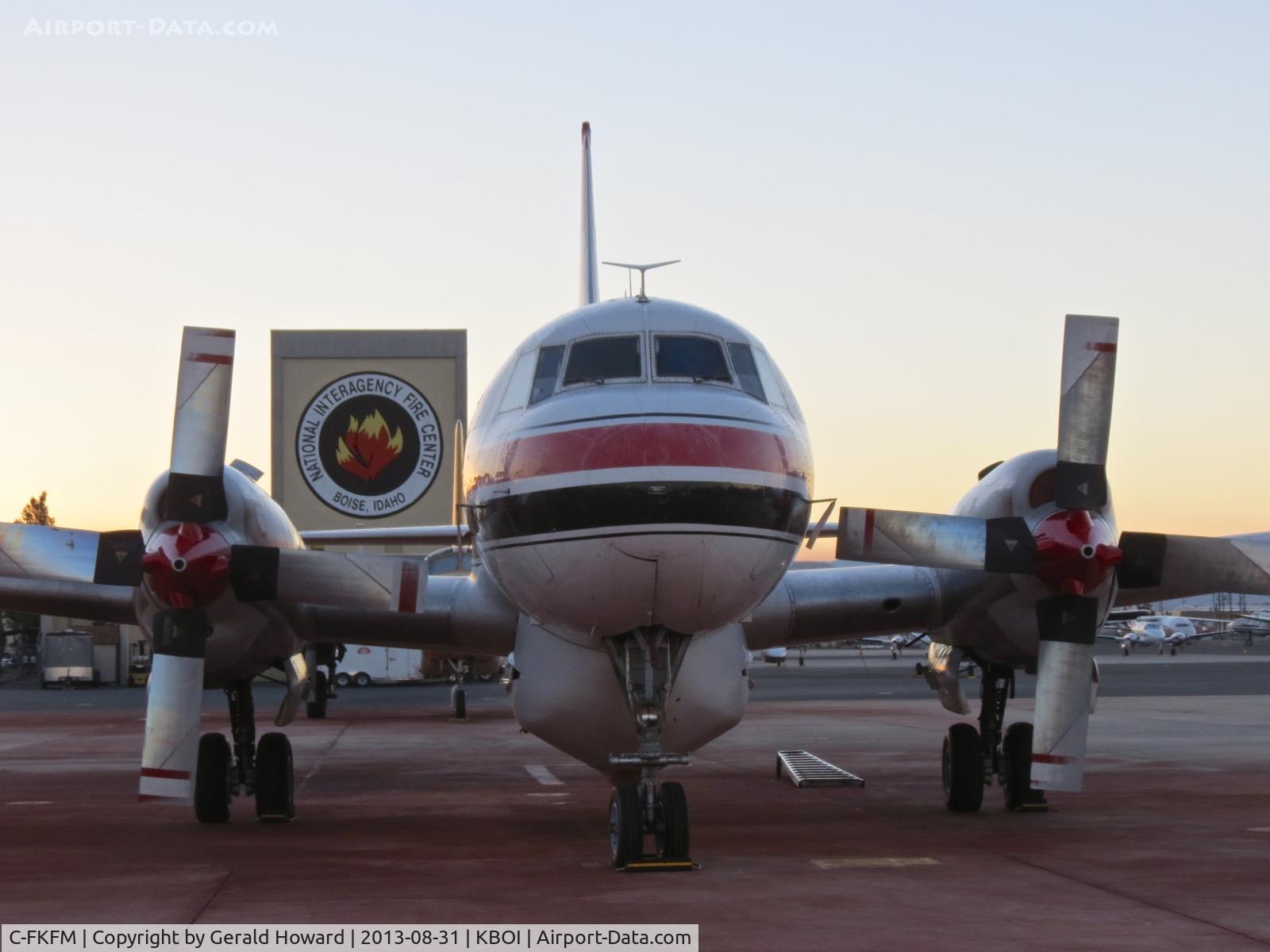 C-FKFM, 1953 Convair CV-580(AT) C/N 70, On the NIFC ramp just before dawn.