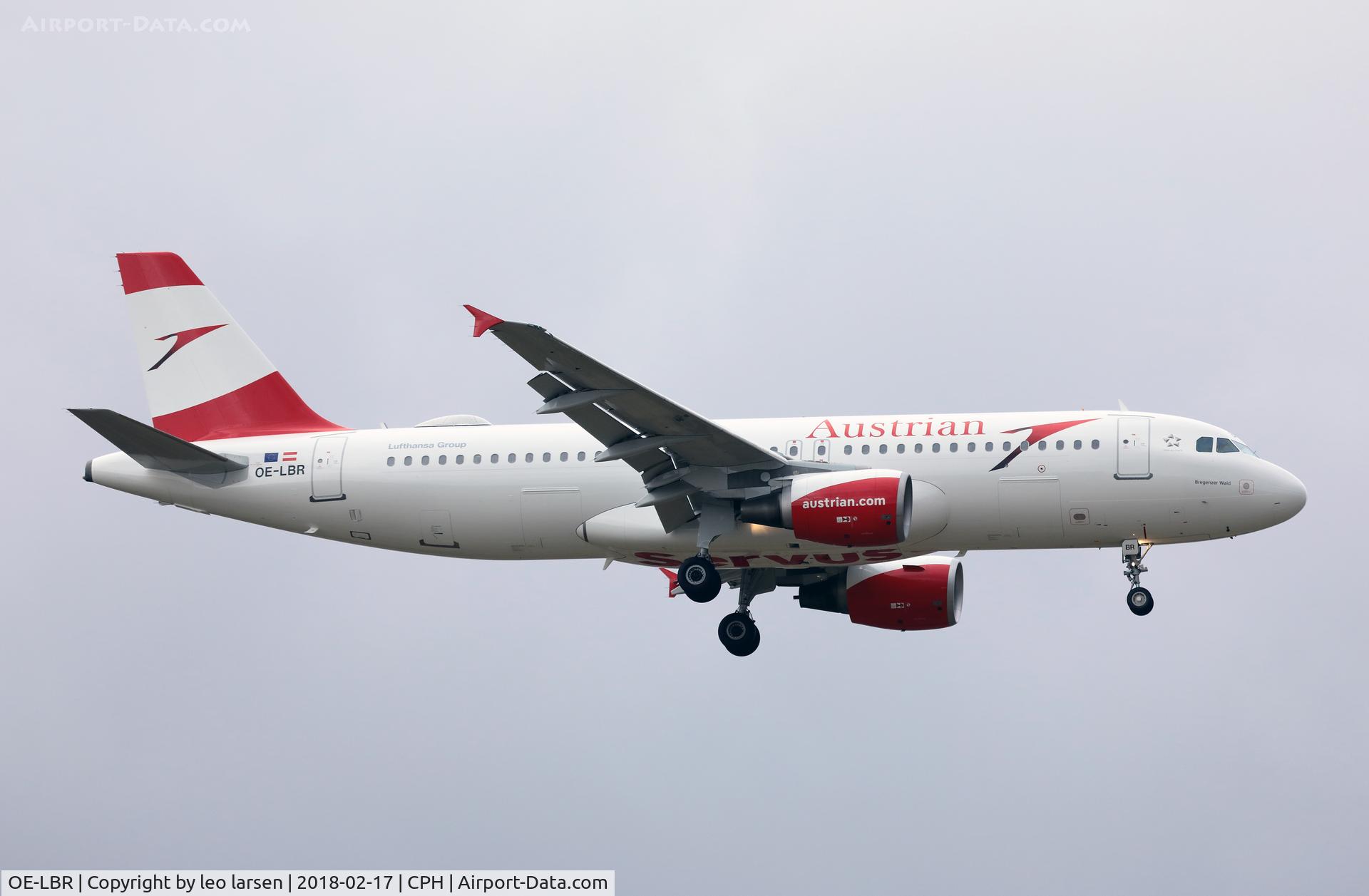 OE-LBR, 2000 Airbus A320-214 C/N 1150, Copenhagen 17.2.2018