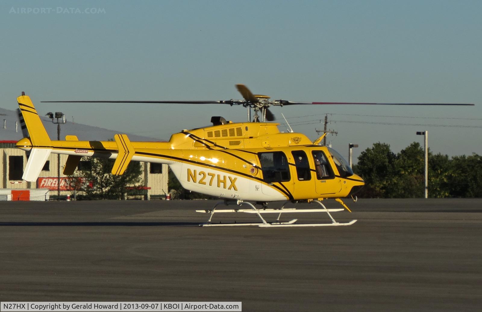 N27HX, 1996 Bell 407 C/N 53012, Parked on the GA ramp.